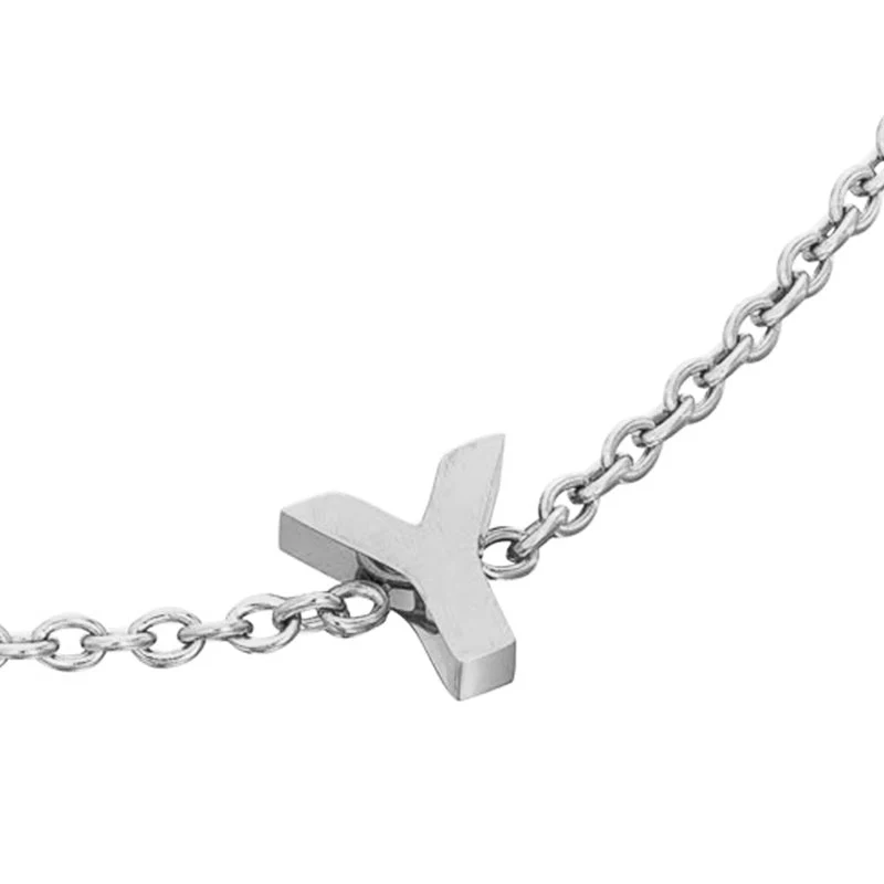 Birthstone & Little Luxe Letter Bracelet (Silver) - Image 28