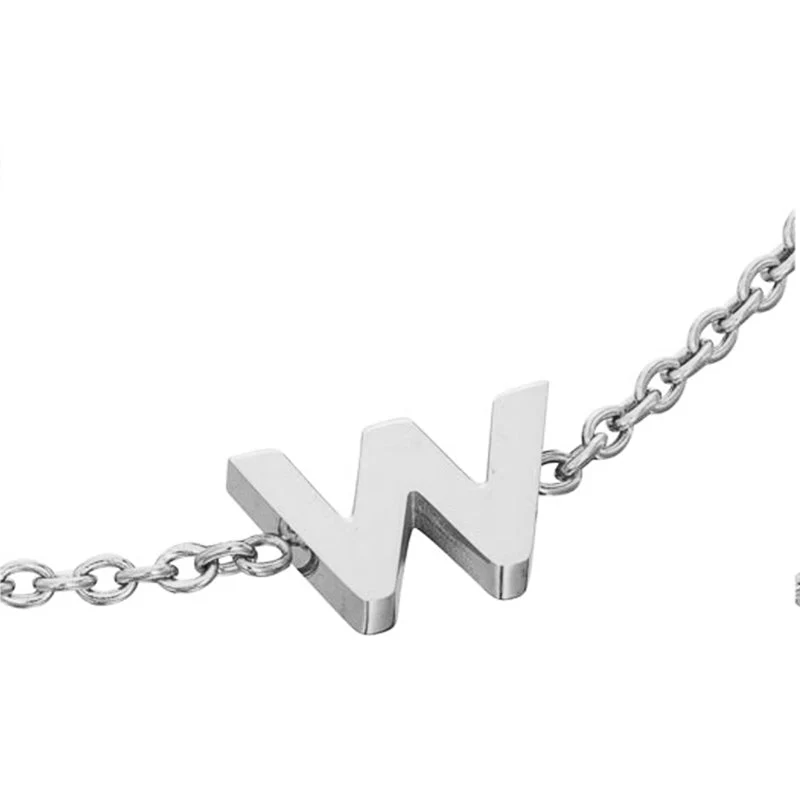 Birthstone & Little Luxe Letter Bracelet (Silver) - Image 7