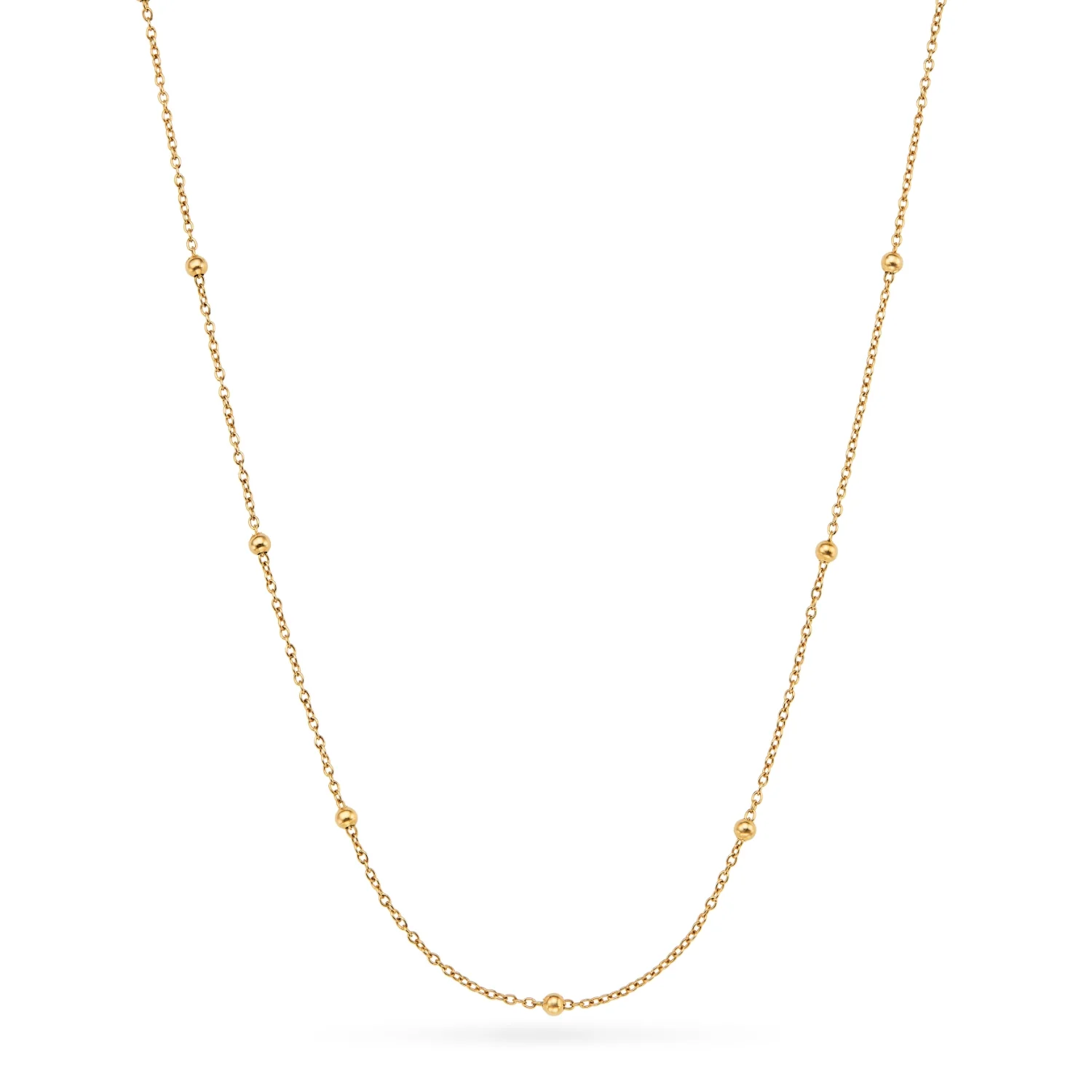 Bubble Initial Sphere Necklace (Gold) - Image 15