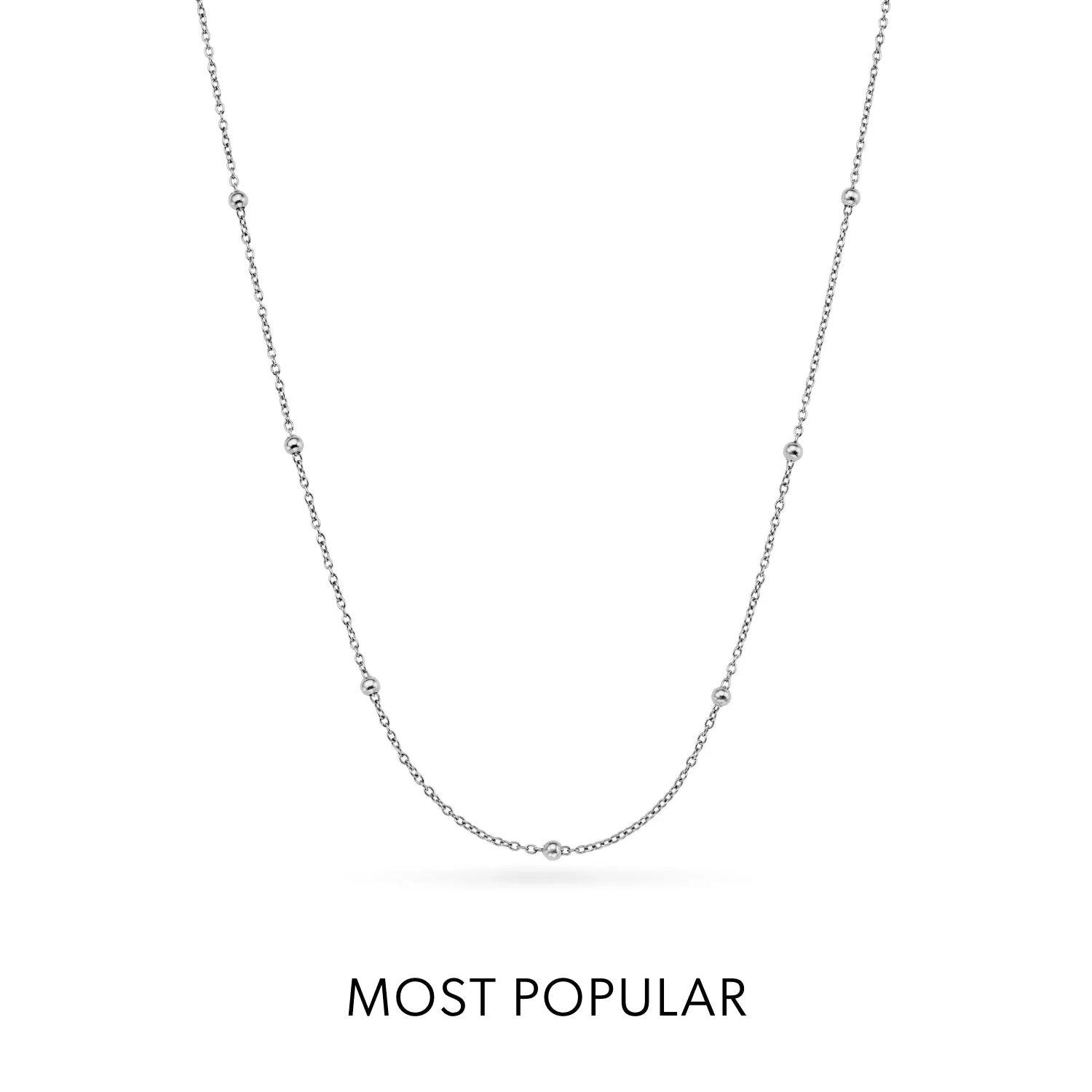 Personalized Initial & Birthstone Necklace (Silver) - Image 11