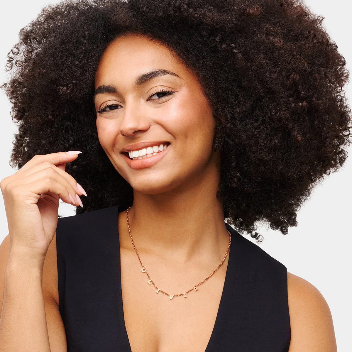 Made Mine Name Necklace (Rose Gold) - Image 3