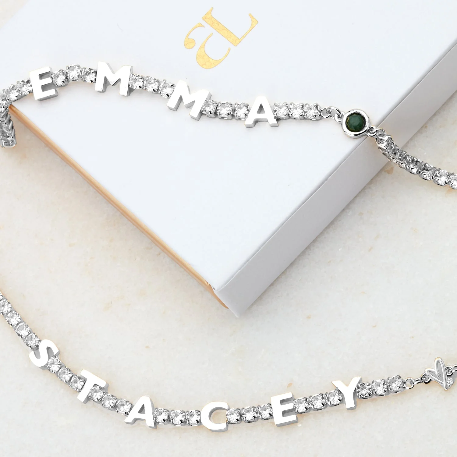 Custom Name Tennis Necklace (Silver) - Image 6