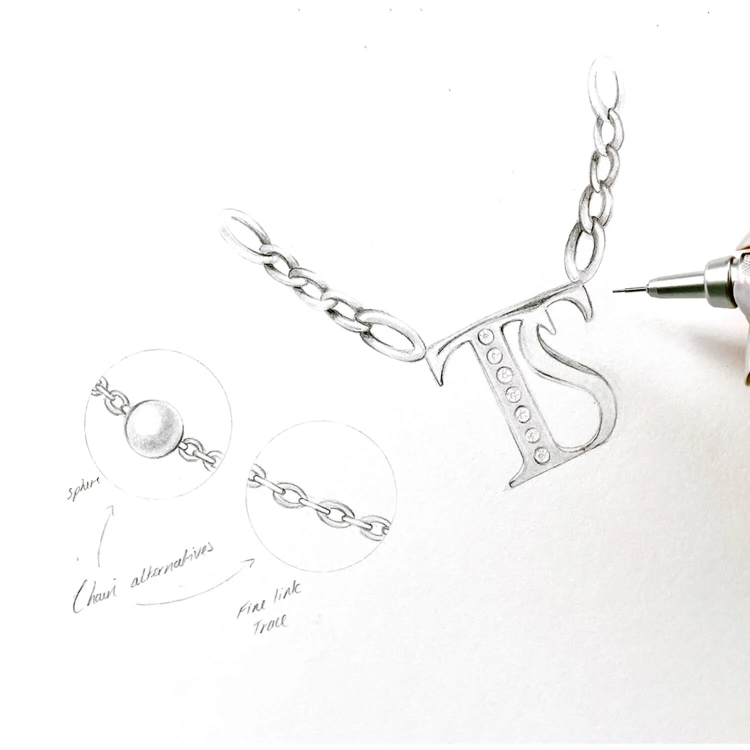 Double Initial Crystal Bracelet (Gold) - Image 6