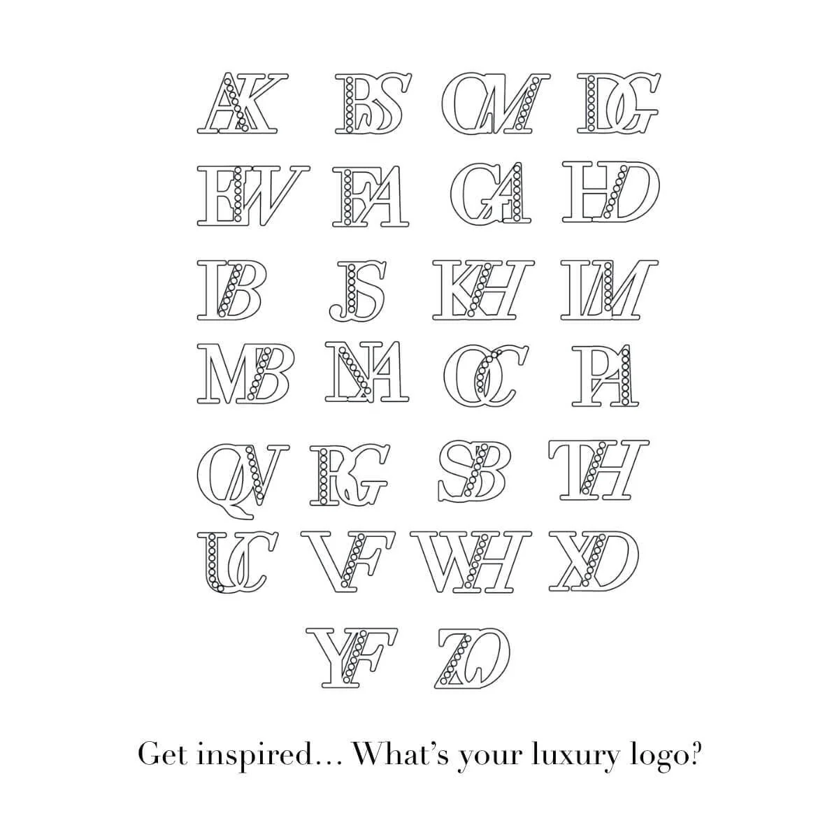 Double Initial Crystal Bracelet (Gold) - Image 8