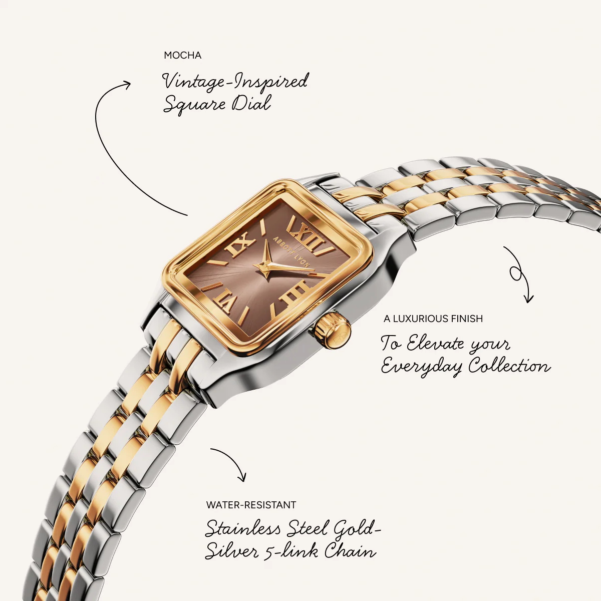 Essence 19mm Mocha Watch (Two Tone) - Image 4