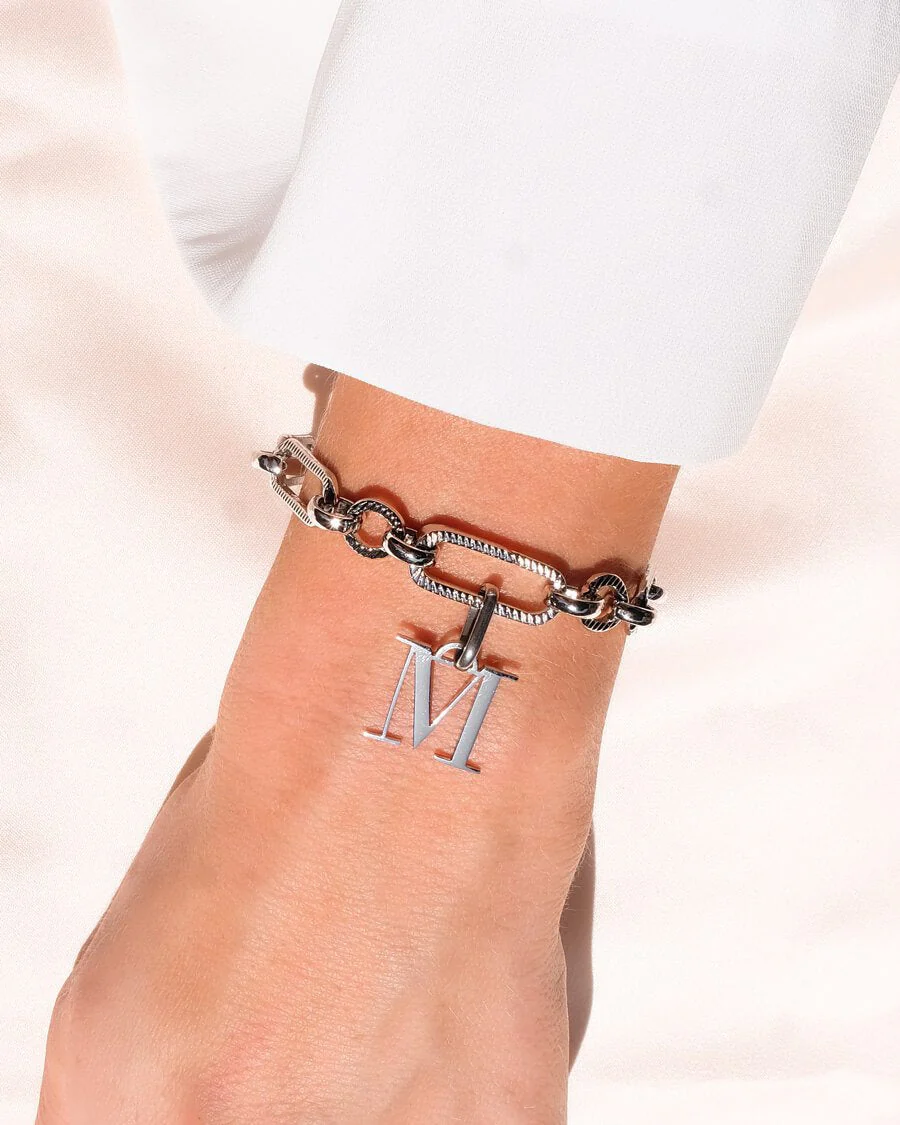 Figaro Chain Bracelet (Silver) - Image 3
