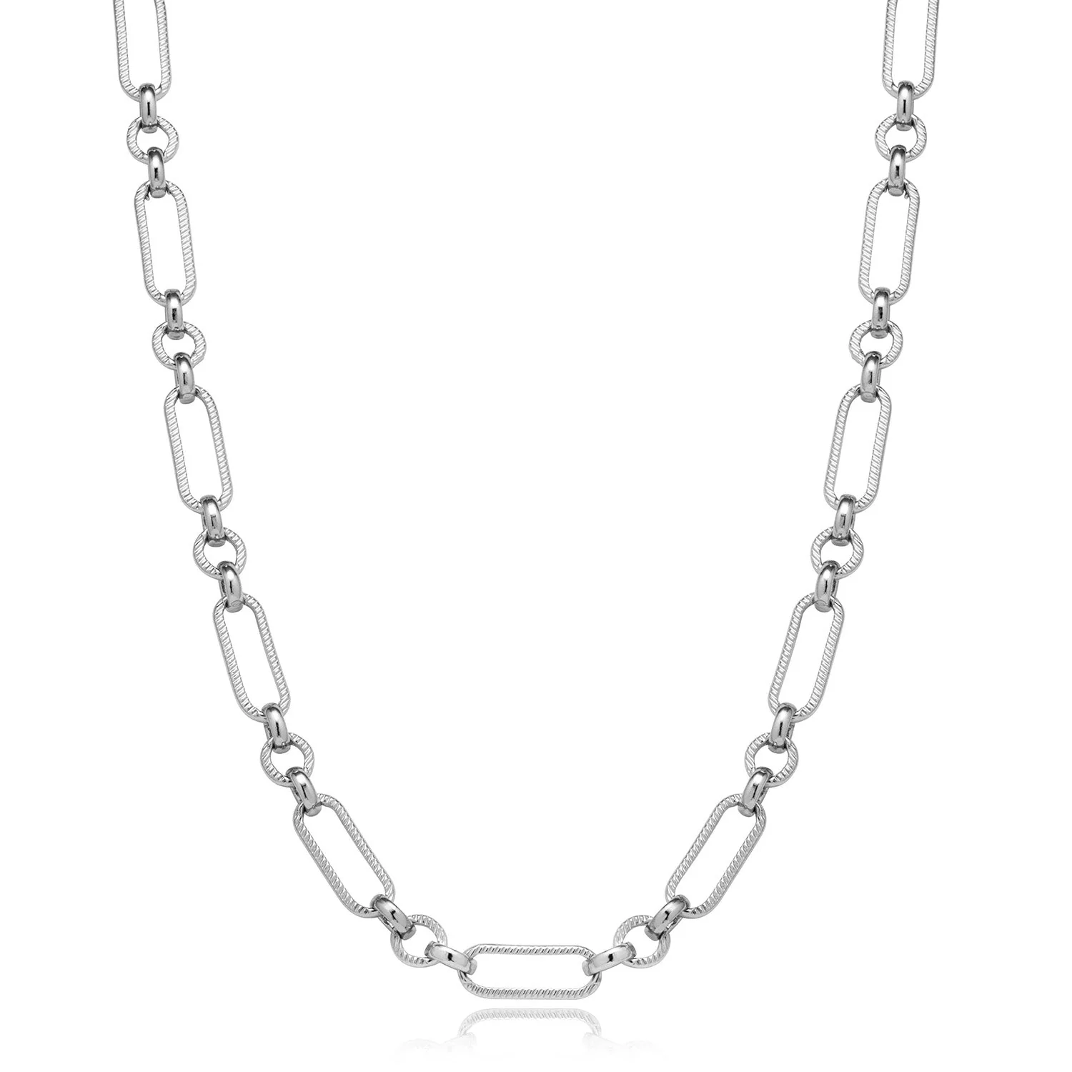 Figaro Chain Necklace (Silver) - Image 5