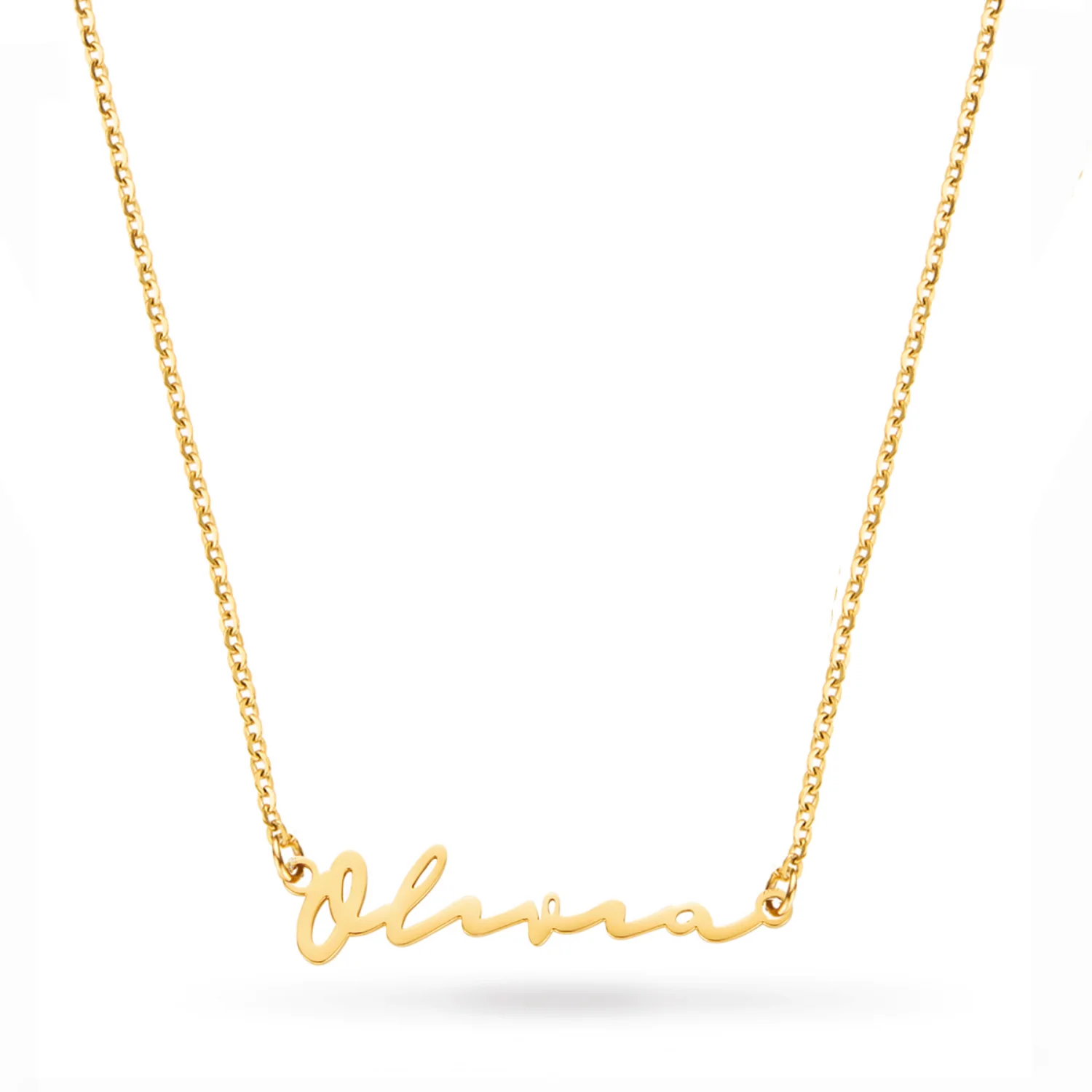 Fine Signature Name Necklace (Gold) - Image 14