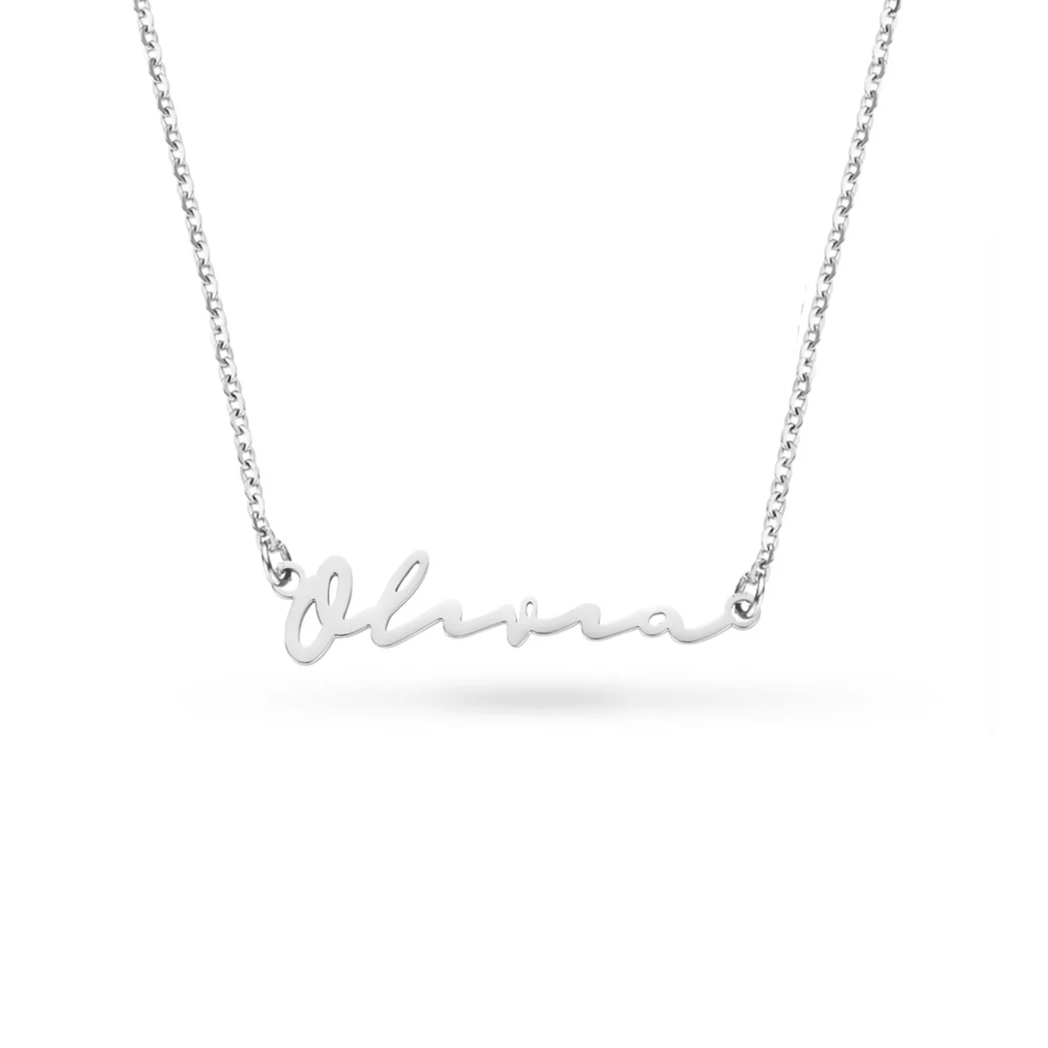 Fine Signature Name Necklace (Silver) - Image 7