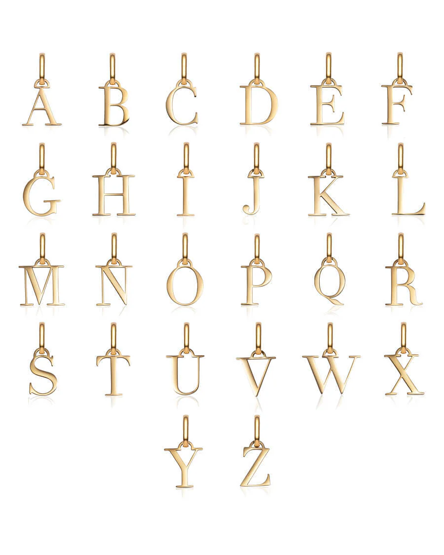 Heart & Letter Multi Chain Layered Set (Gold) - Image 3