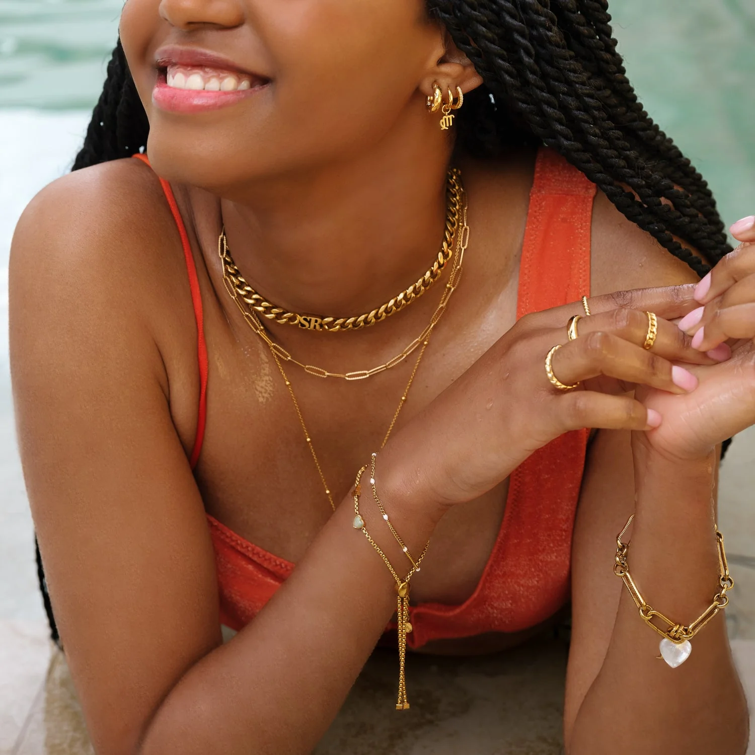 Initial Choker (Gold) - Image 4