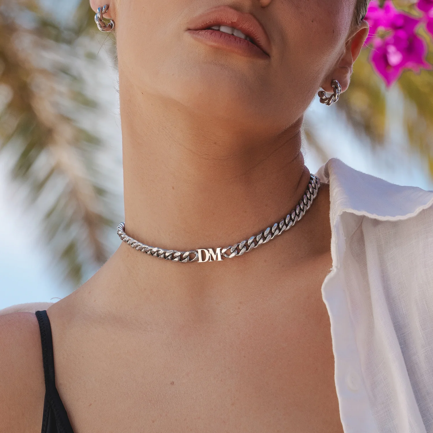 Initial Choker (Silver) - Image 8