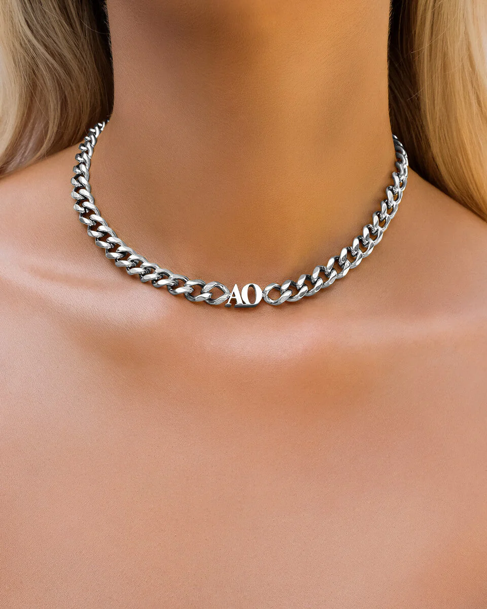 Initial Choker (Silver) - Image 9