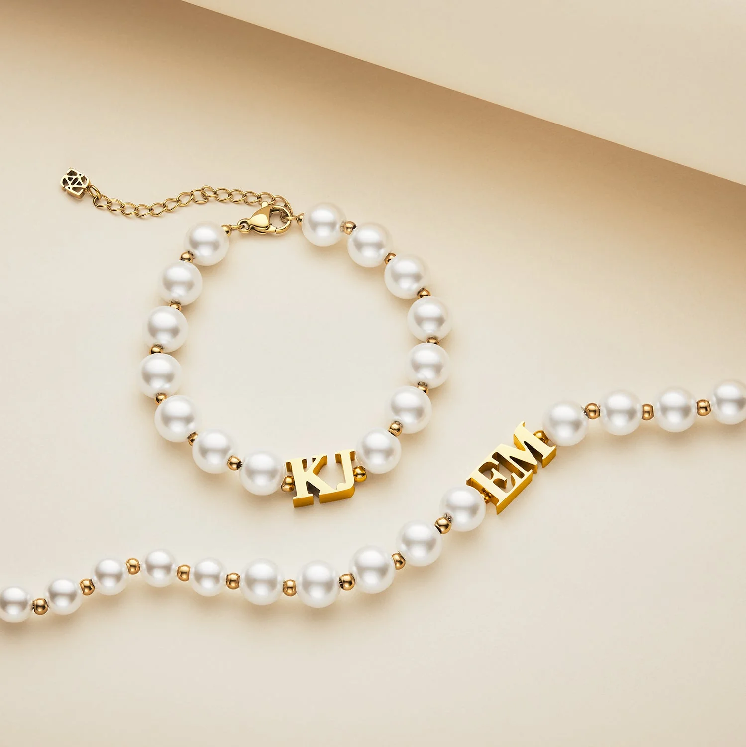 Lunar Pearl Initial Choker (Gold) - Image 5