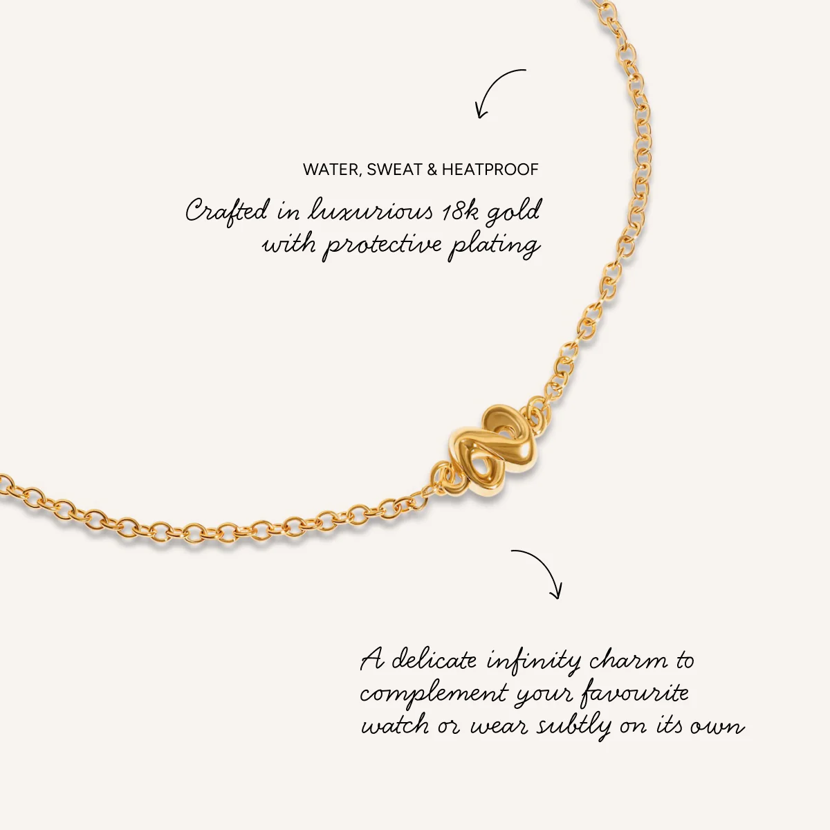 Made Mine Infinity Bracelet (Gold) - Image 4