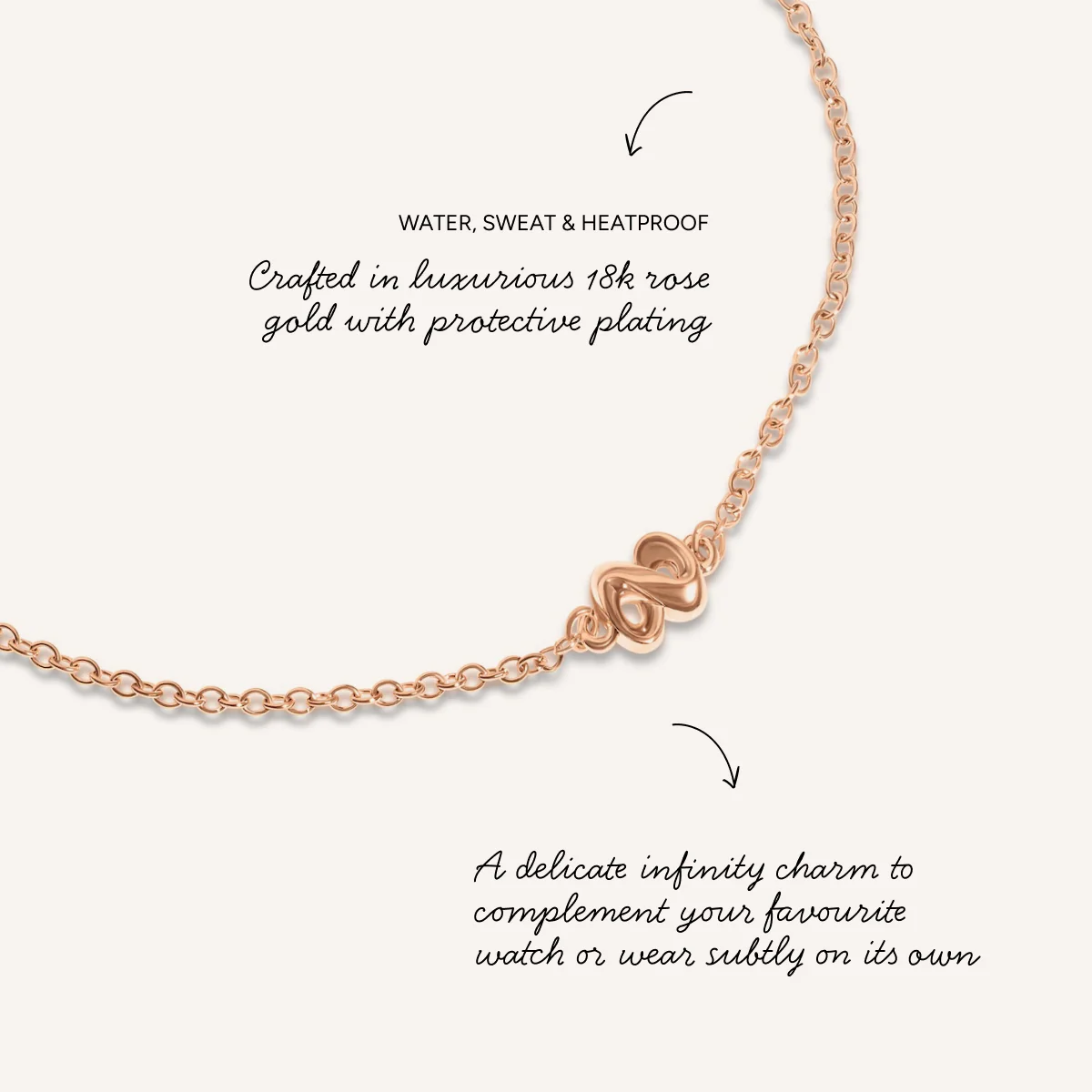 Made Mine Infinity Bracelet (Rose Gold) - Image 3