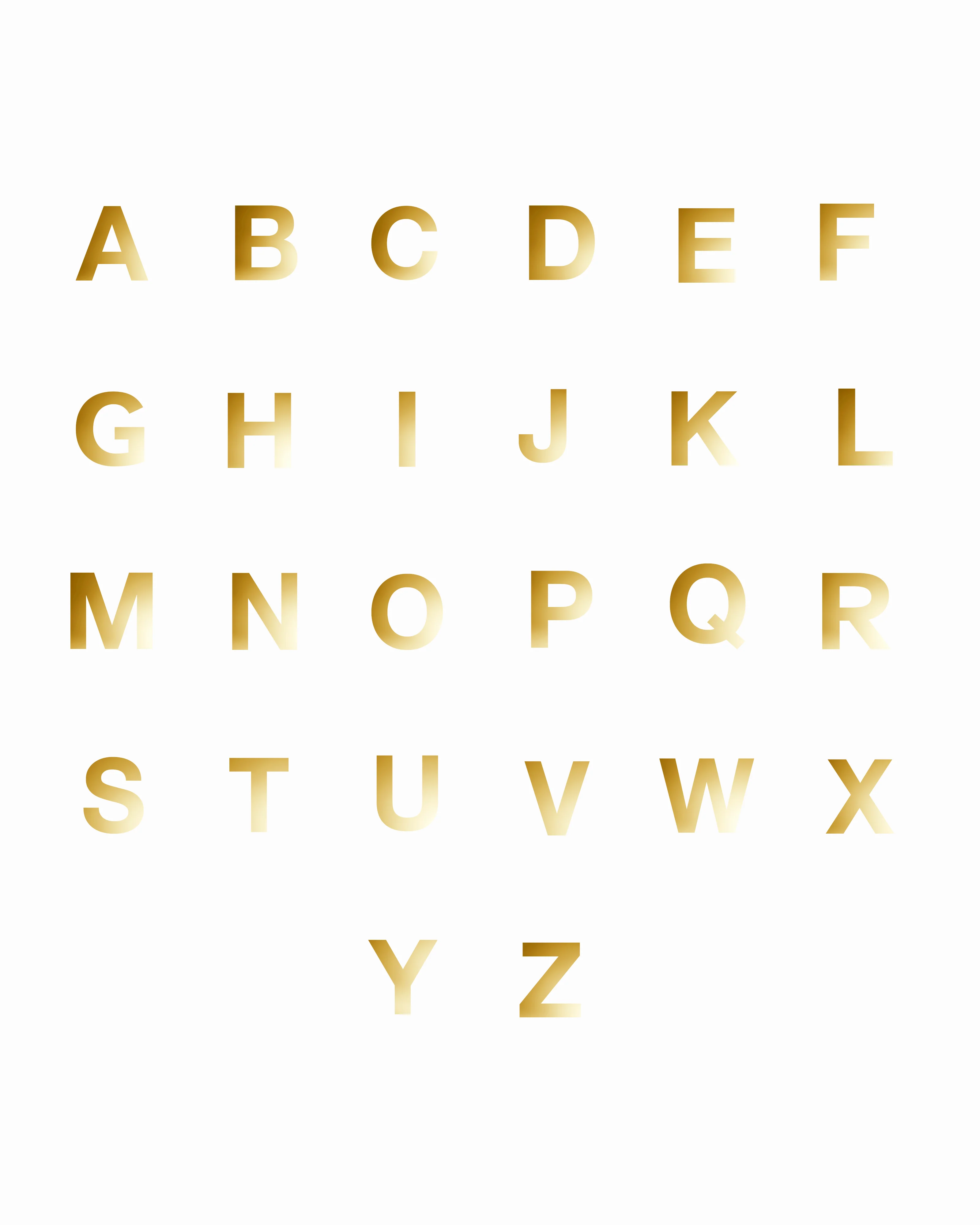 Mini Letter Set (Gold) - Image 6