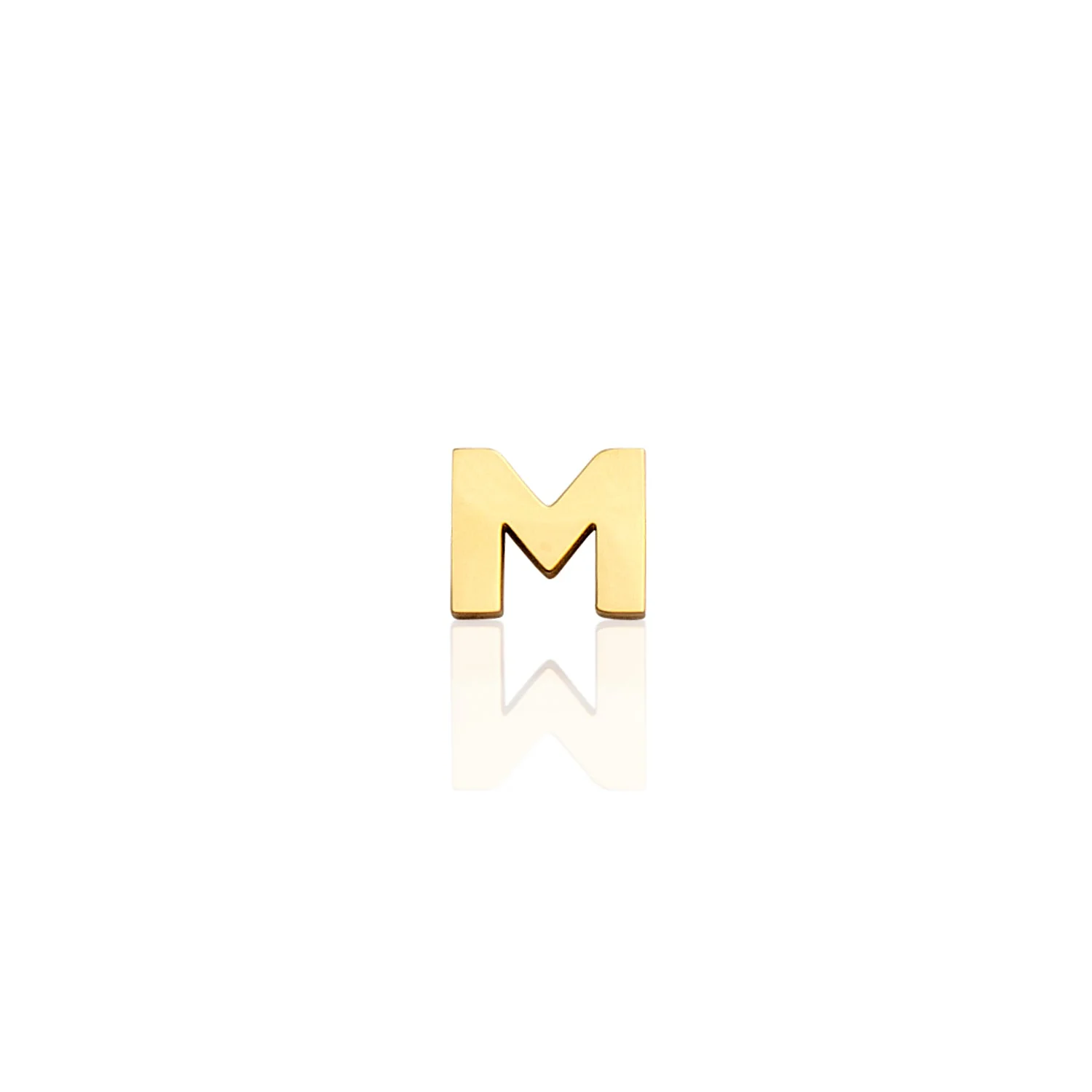 Mini Letter Sphere Chain Necklace (Gold) - Image 21