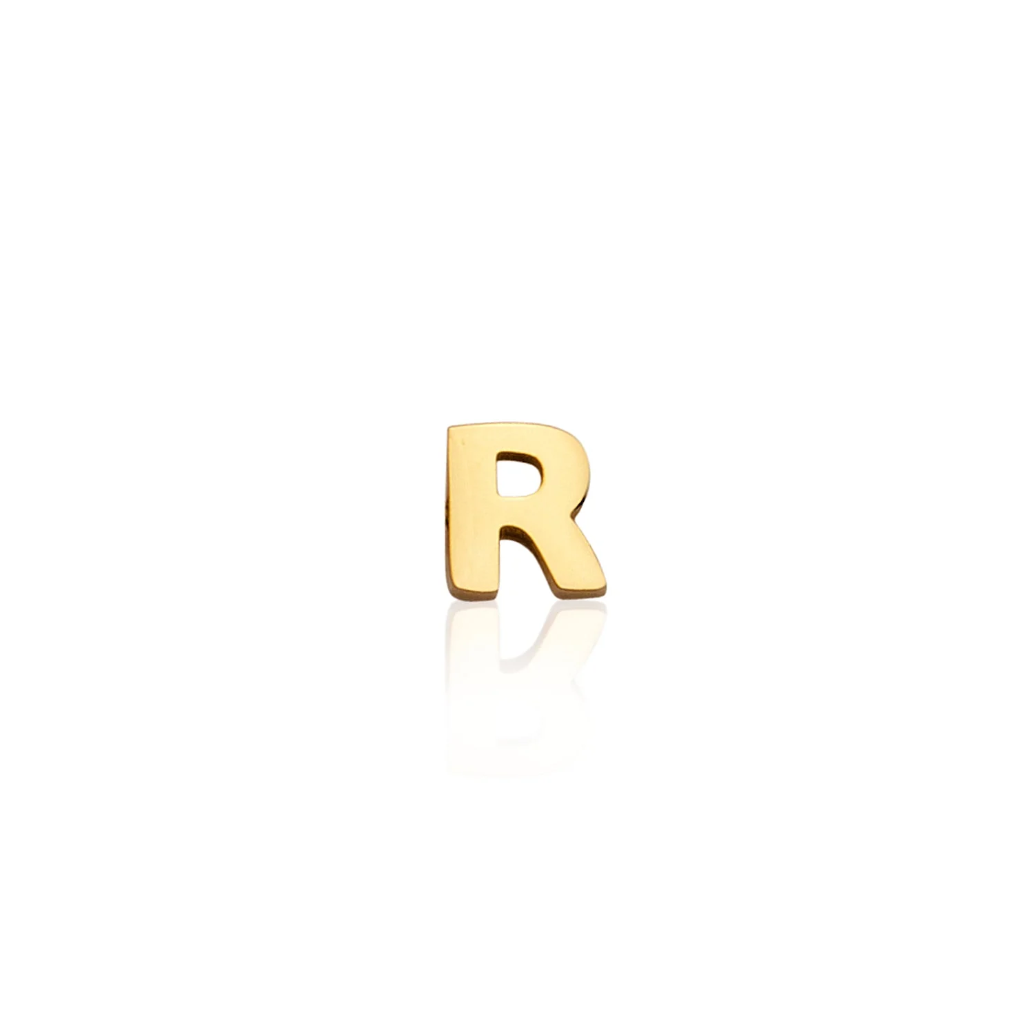 Mini Letter Sphere Chain Necklace (Gold) - Image 26