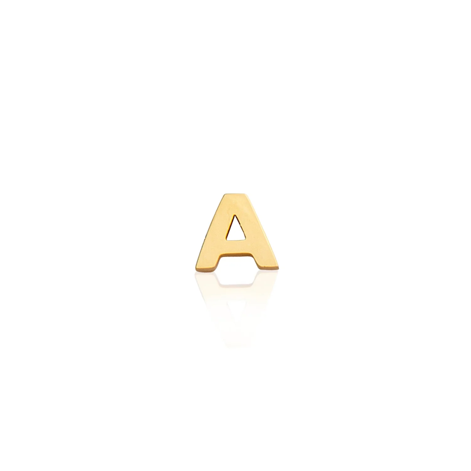 Mini Letter Sphere Chain Necklace (Gold) - Image 9