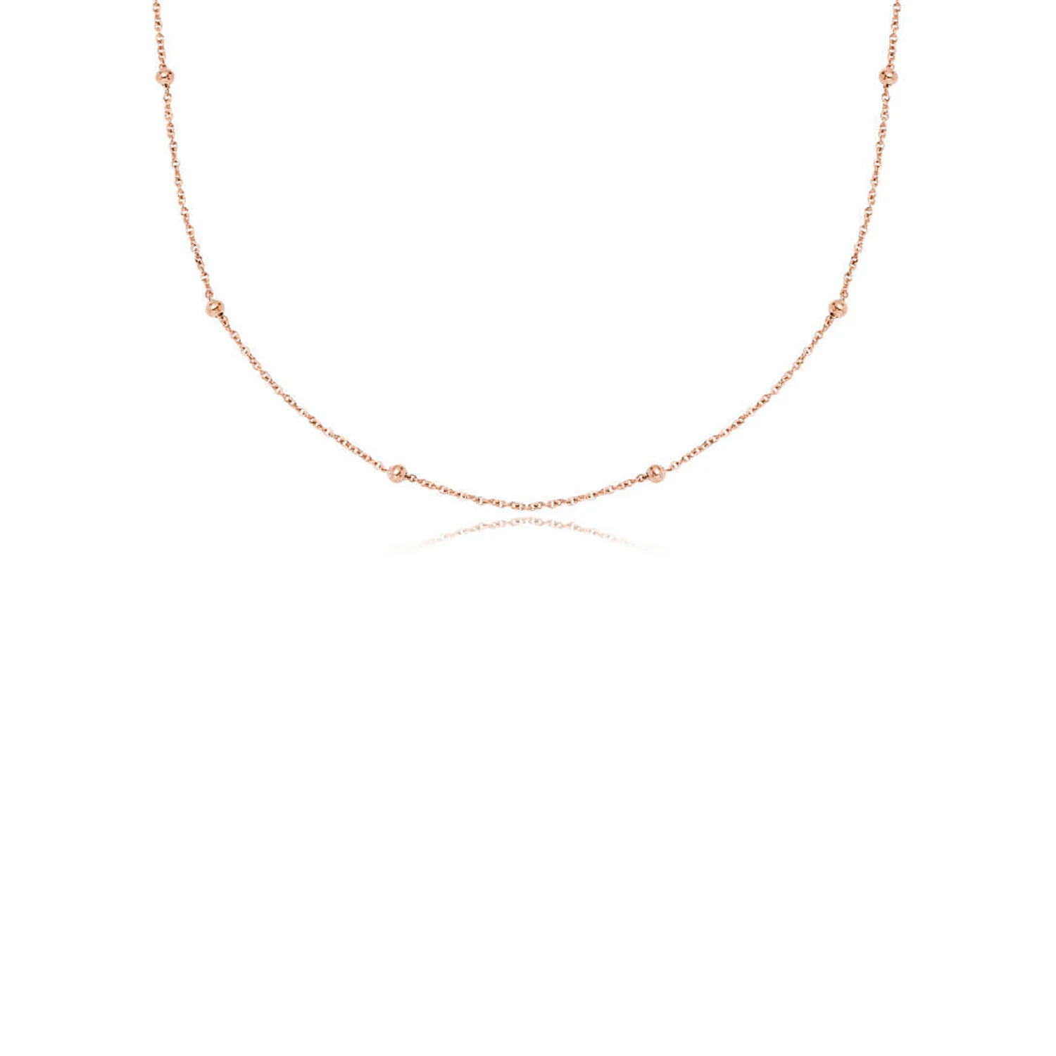 Personalized Initial & Birthstone Necklace (Rose Gold) - Image 7