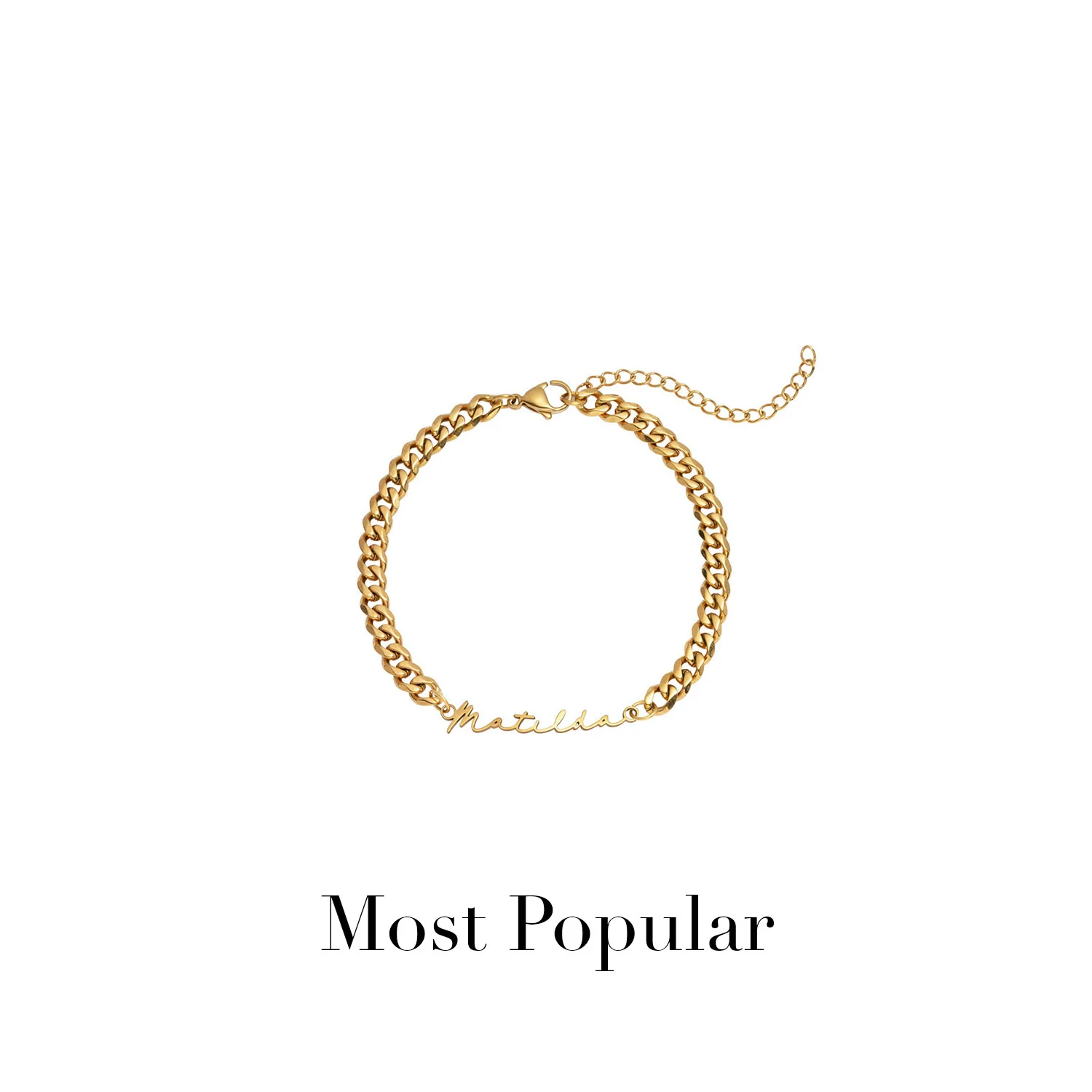 Signature Name Bracelet (Gold) - Image 14