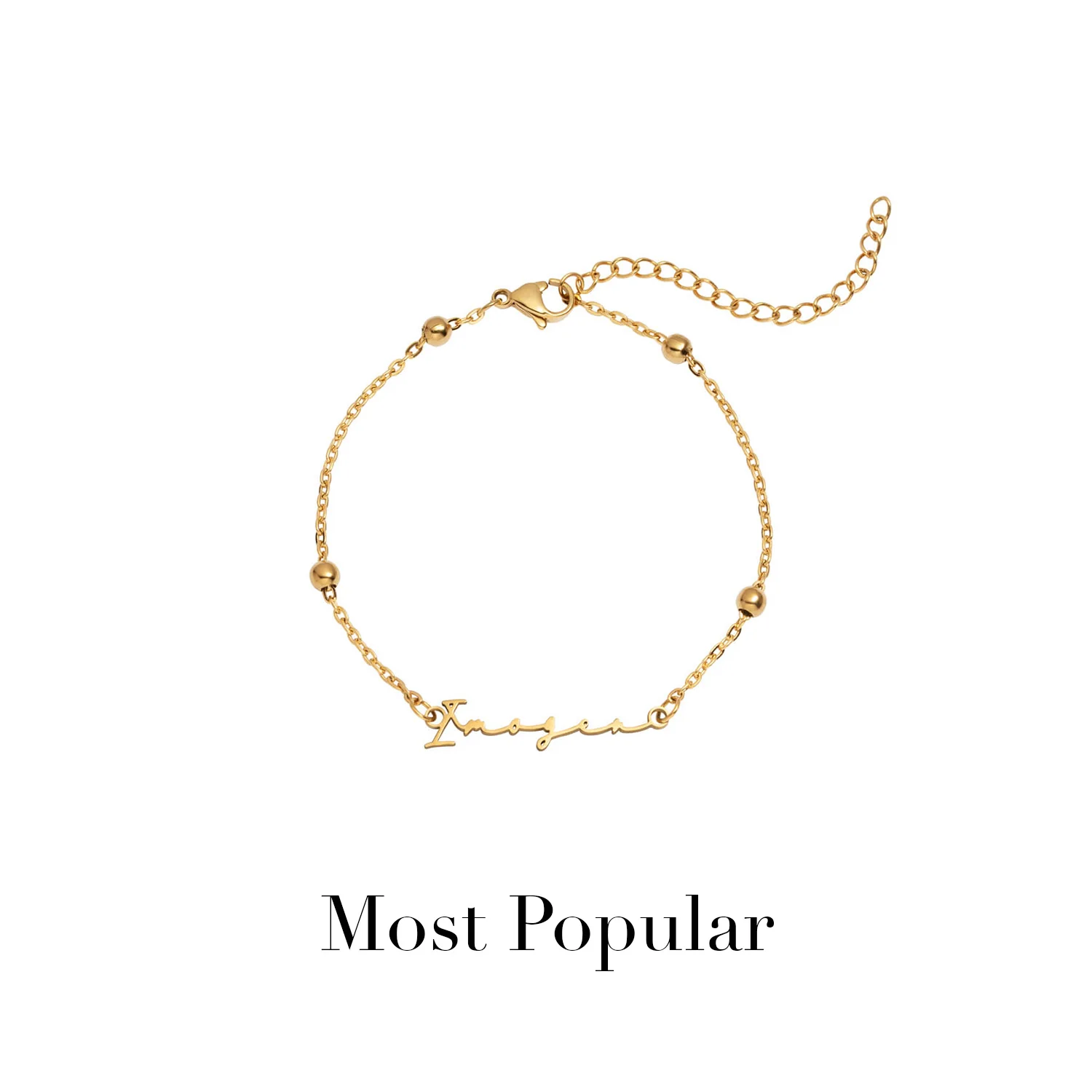 Signature Name Bracelet (Gold) - Image 16