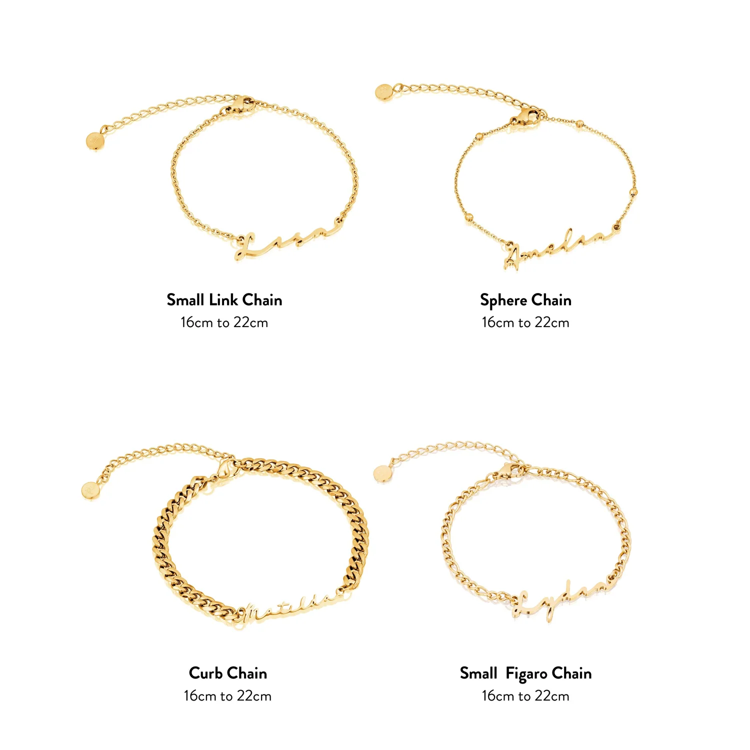 Signature Name Bracelet (Gold) - Image 5