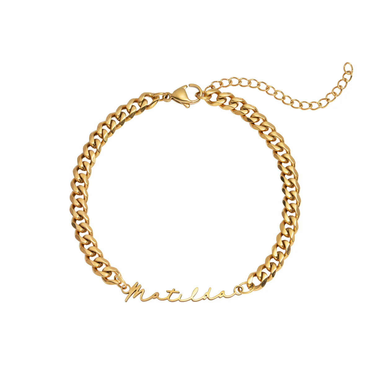 Signature Name Bracelet (Gold) - Image 7
