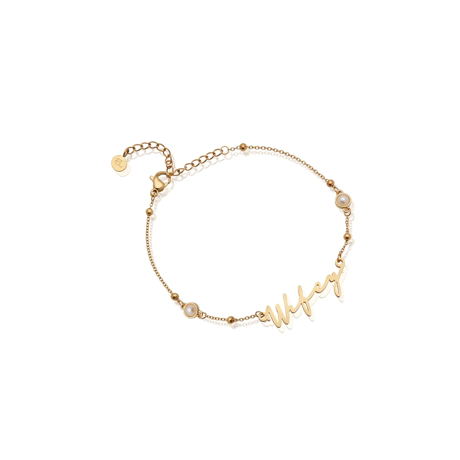 Signature Name Bracelet (Gold) - Image 9