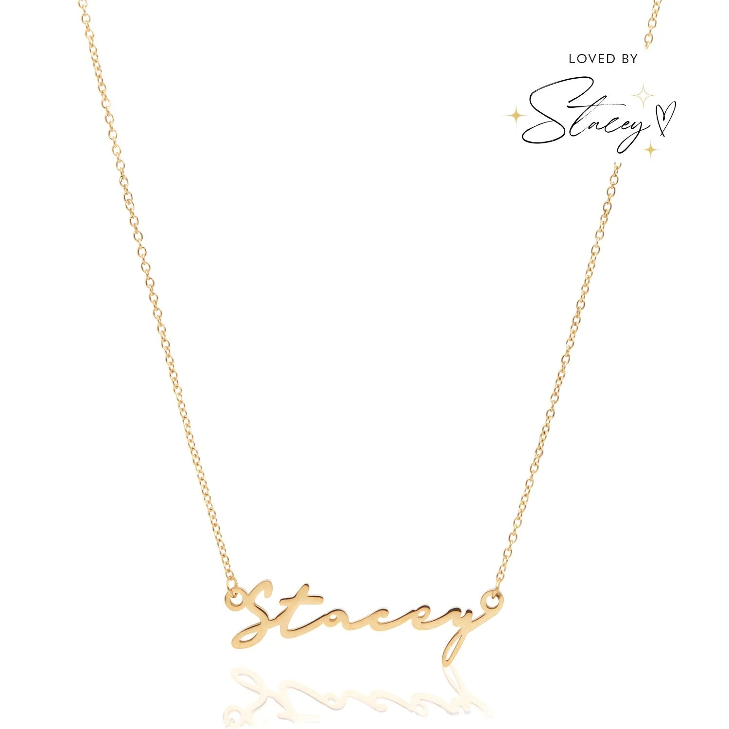Signature Name Necklace (Gold) - Image 19