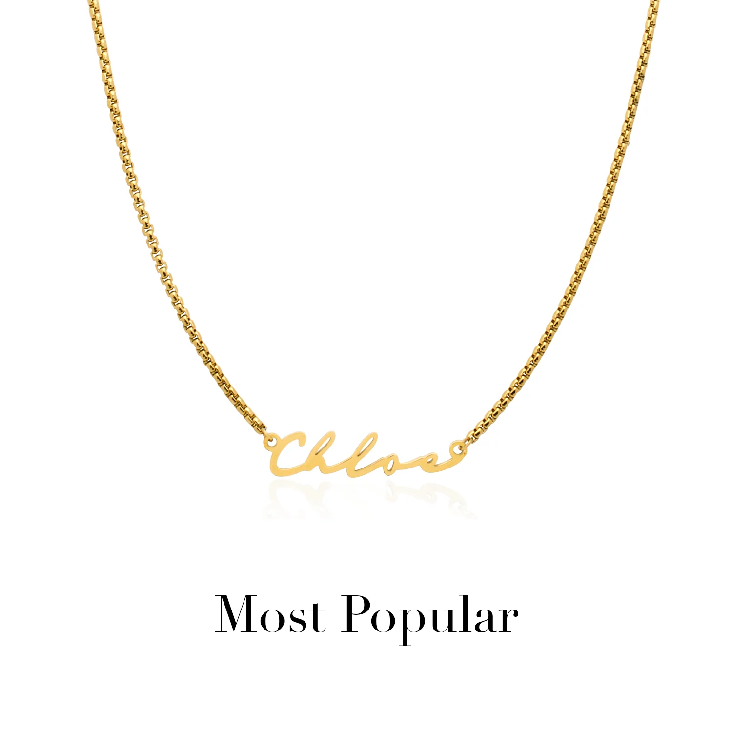 Signature Name Necklace (Gold) - Image 30