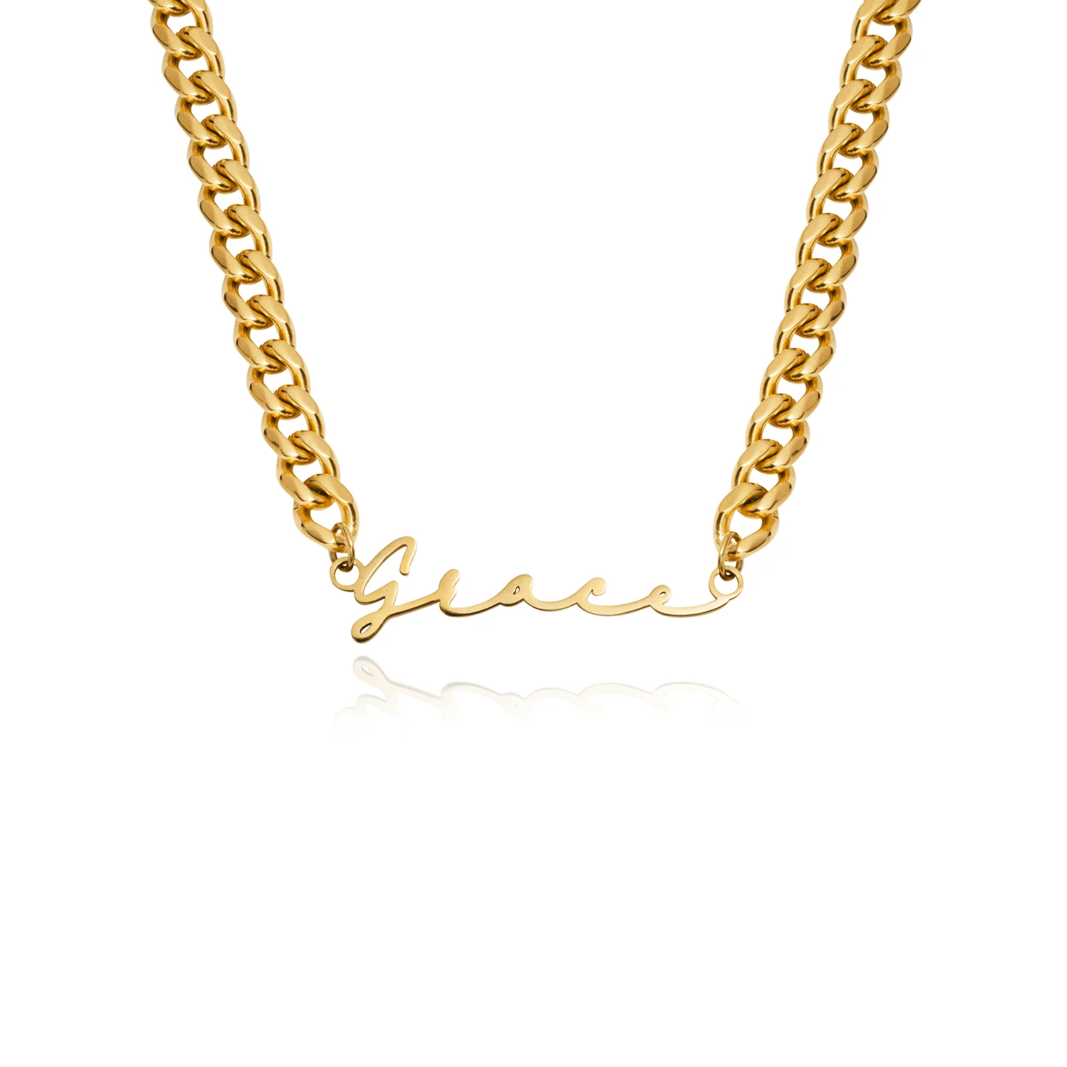 Signature Name Necklace (Gold) - Image 31