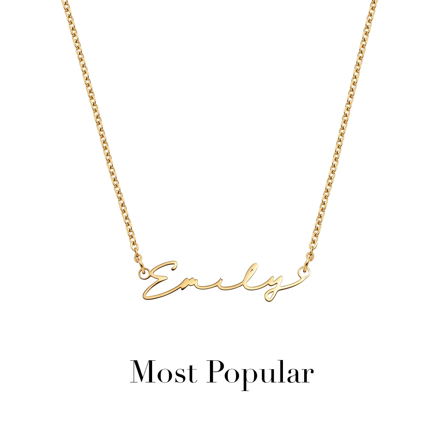Signature Name Necklace (Gold) - Image 37