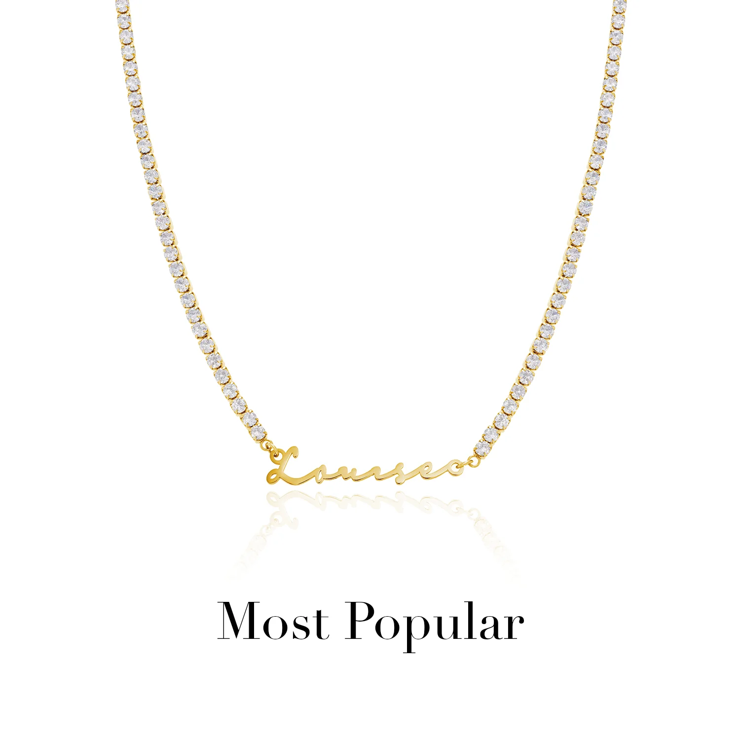 Signature Name Necklace (Gold) - Image 42