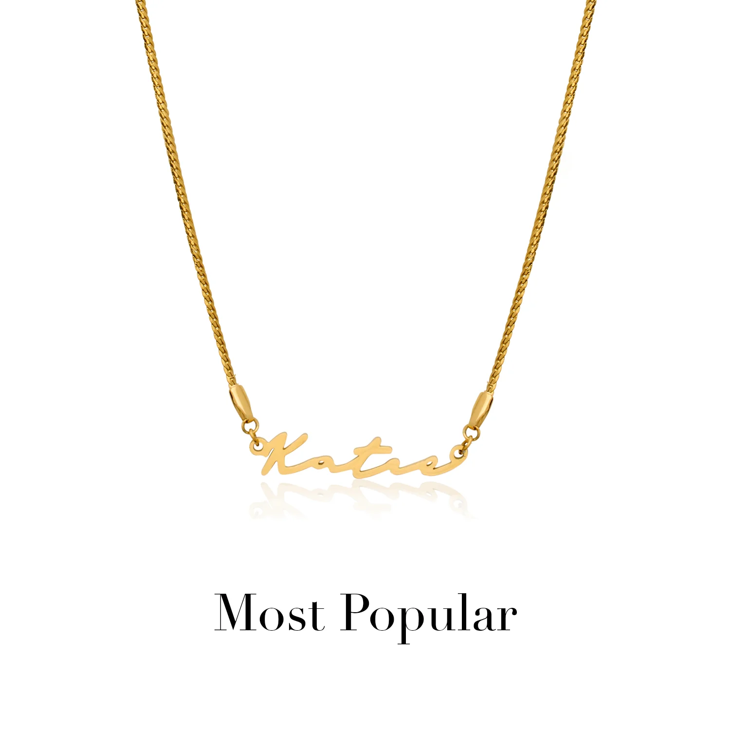 Signature Name Necklace (Gold) - Image 45