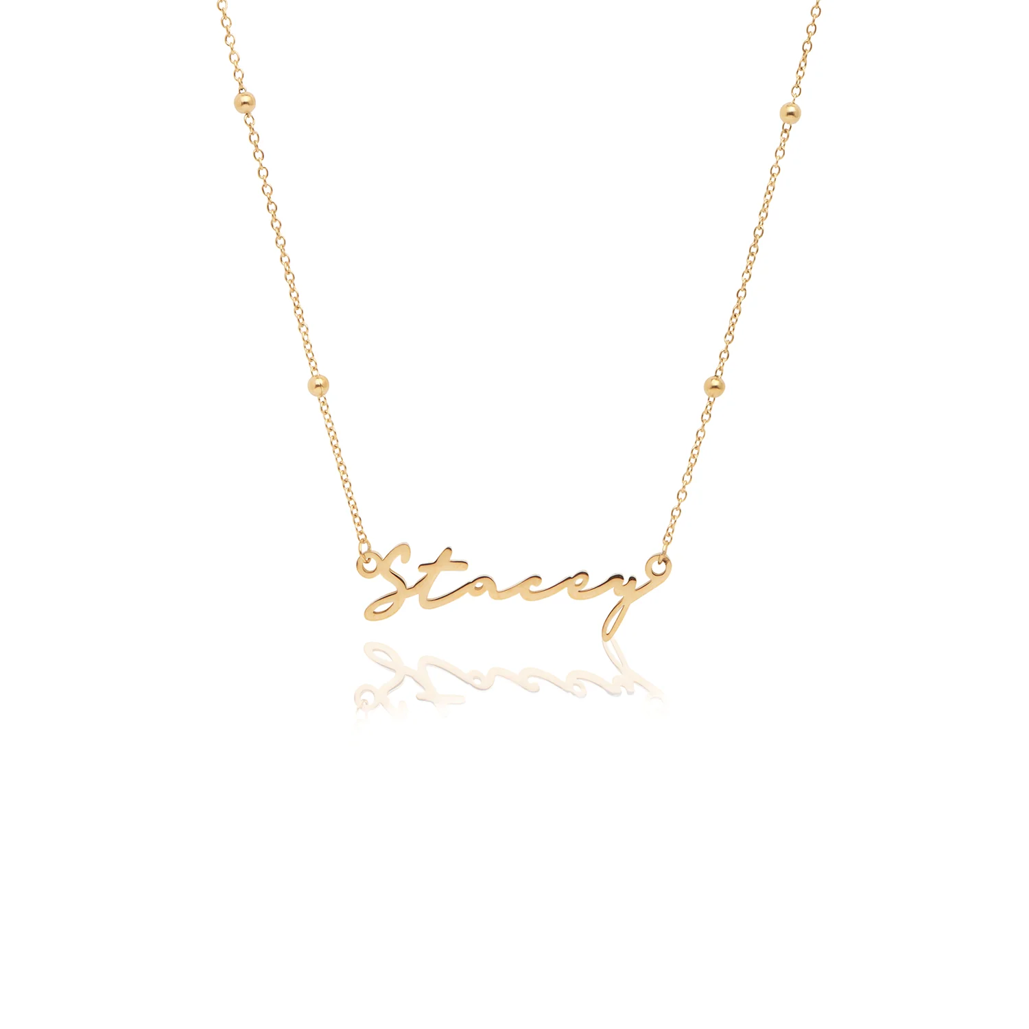 Signature Name Necklace (Gold) - Image 46