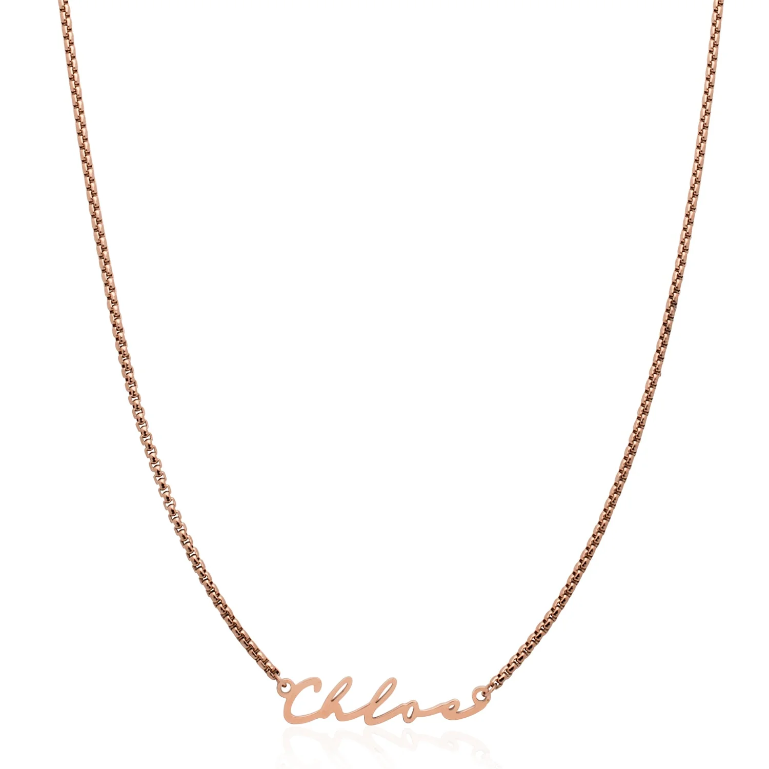 Signature Name Necklace (Rose Gold) - Image 12