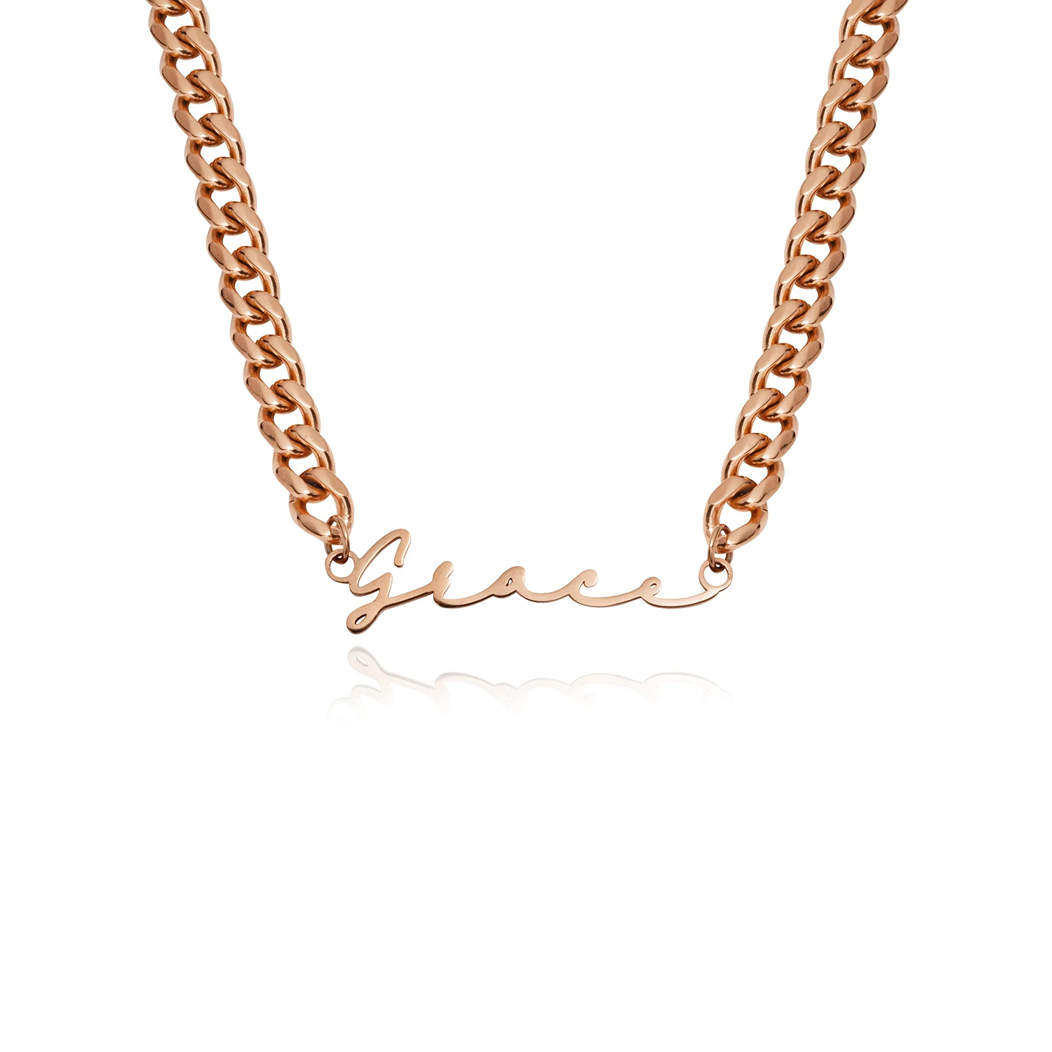 Signature Name Necklace (Rose Gold) - Image 19