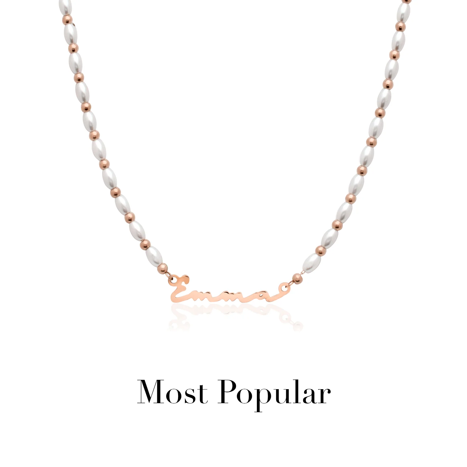 Signature Name Necklace (Rose Gold) - Image 28