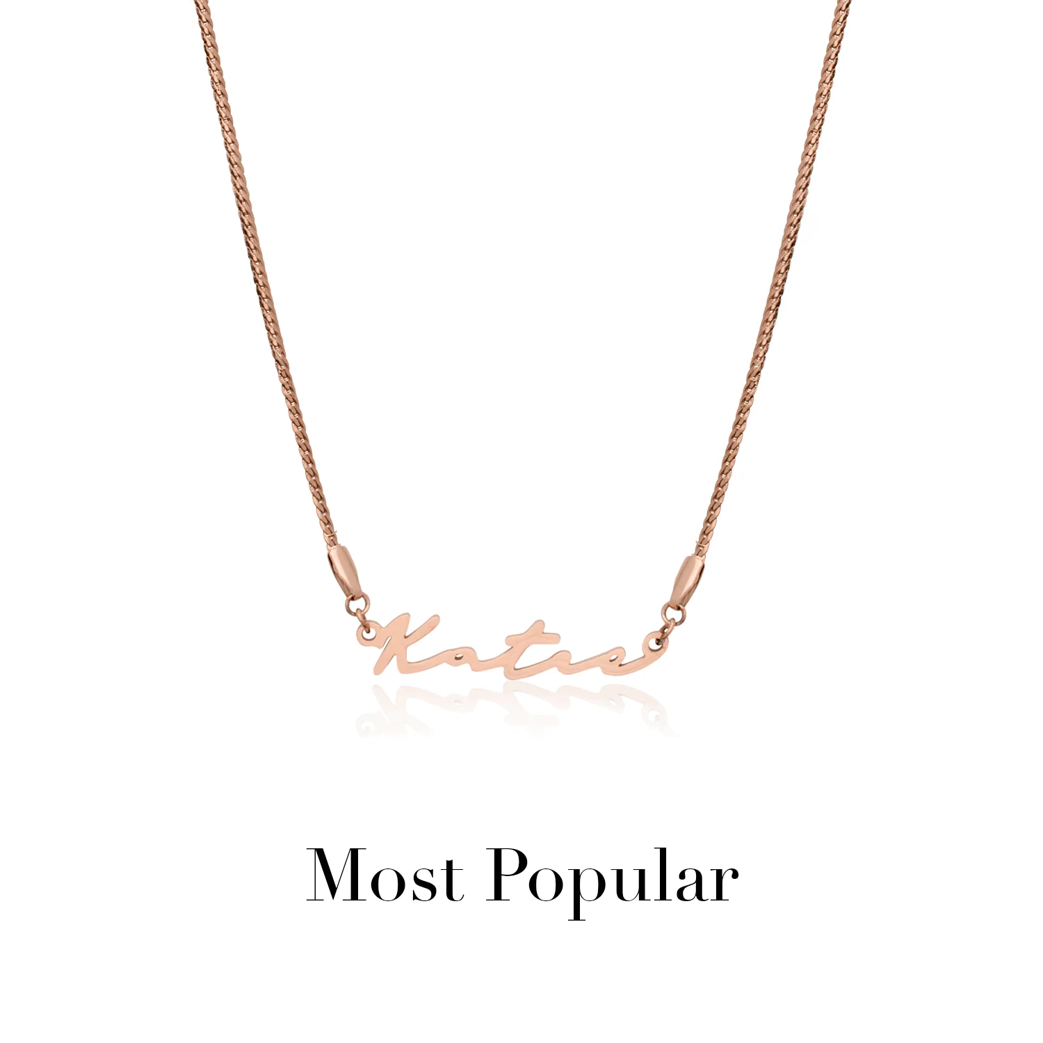 Signature Name Necklace (Rose Gold) - Image 30
