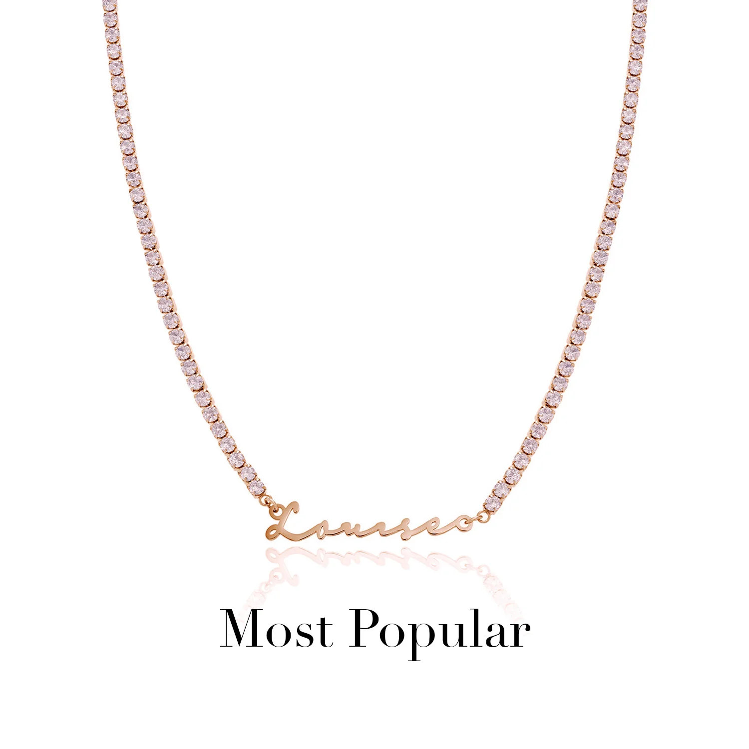 Signature Name Necklace (Rose Gold) - Image 36