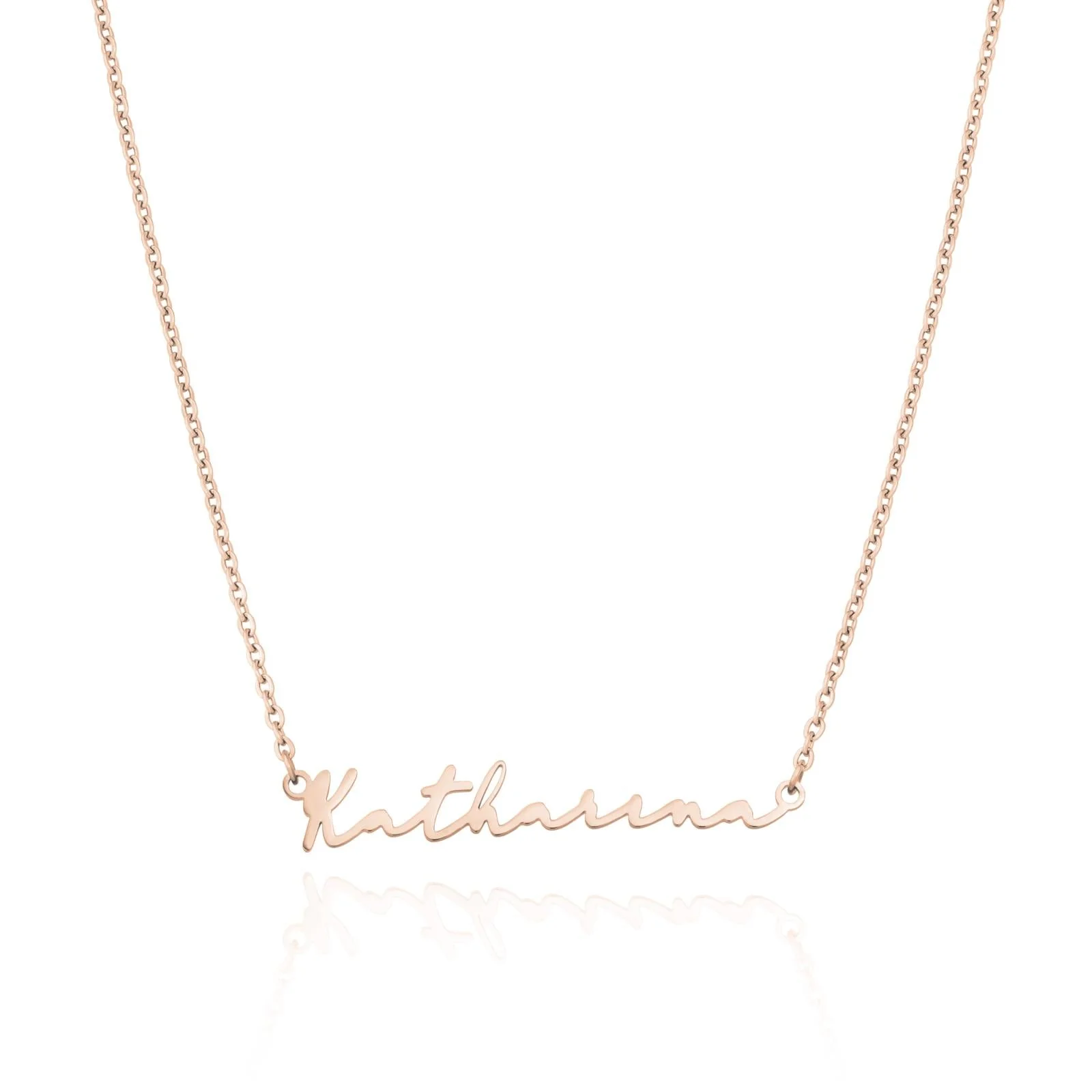 Signature Name Necklace (Rose Gold) - Image 9