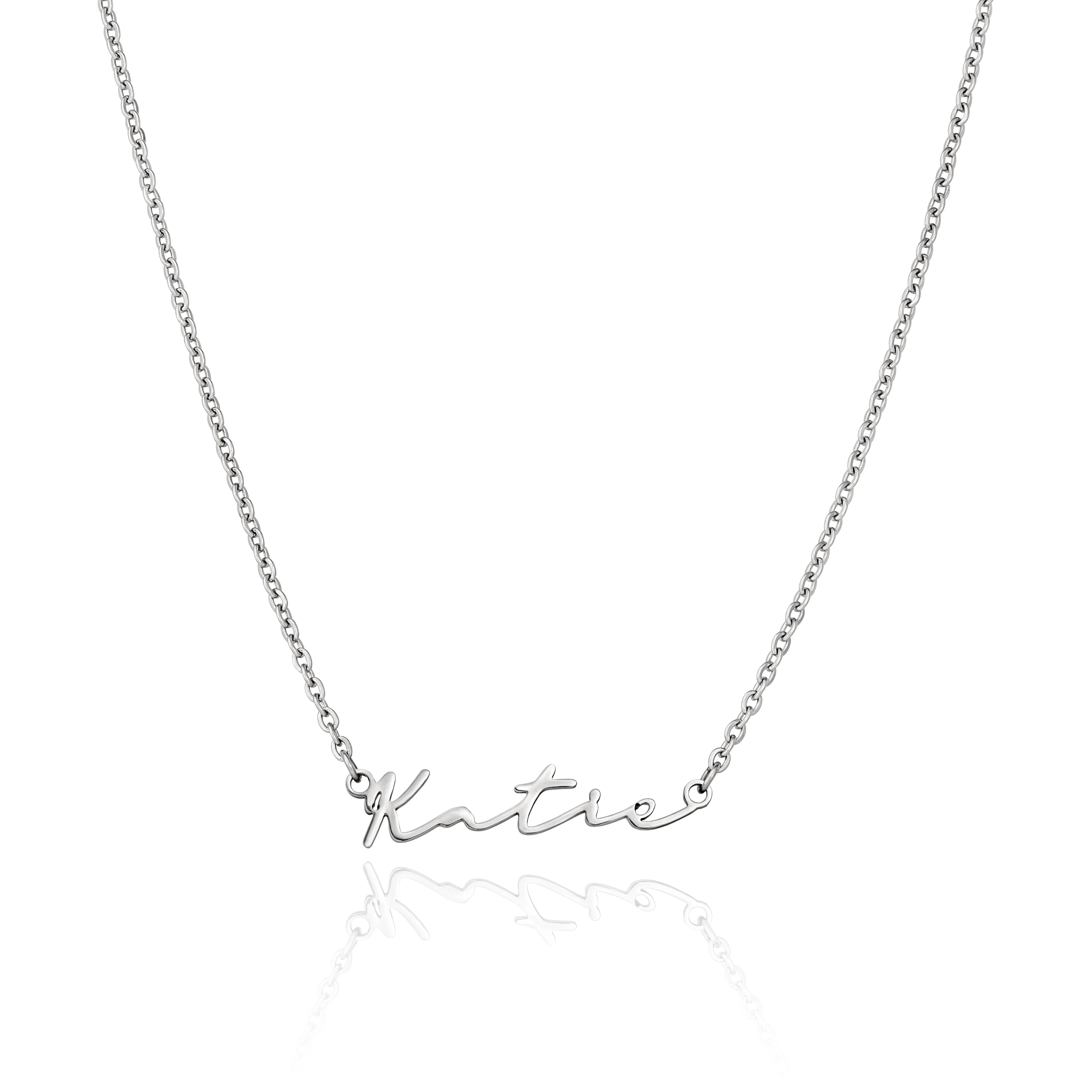 Signature Name Necklace (Silver) - Image 11