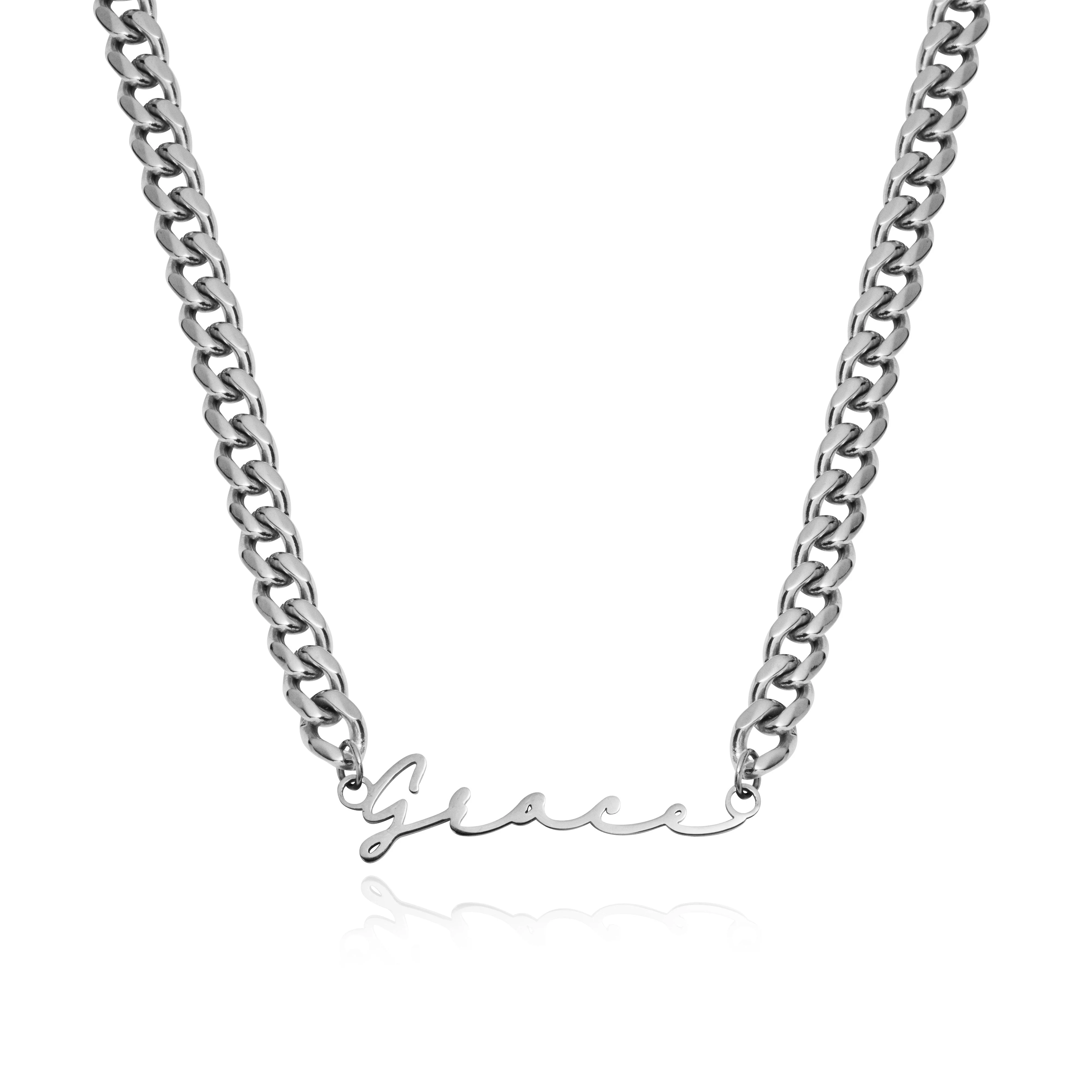 Signature Name Necklace (Silver) - Image 14