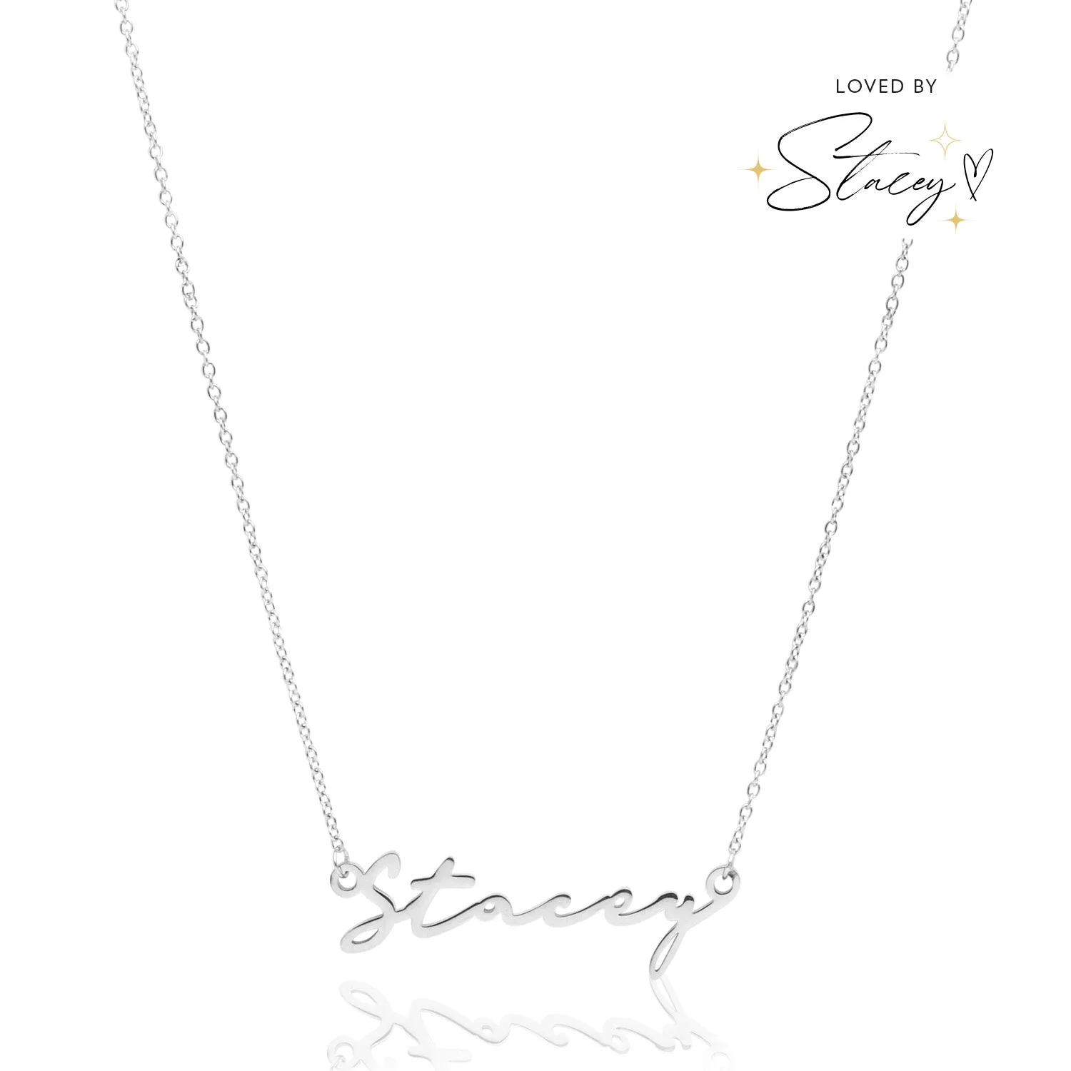 Signature Name Necklace (Silver) - Image 15