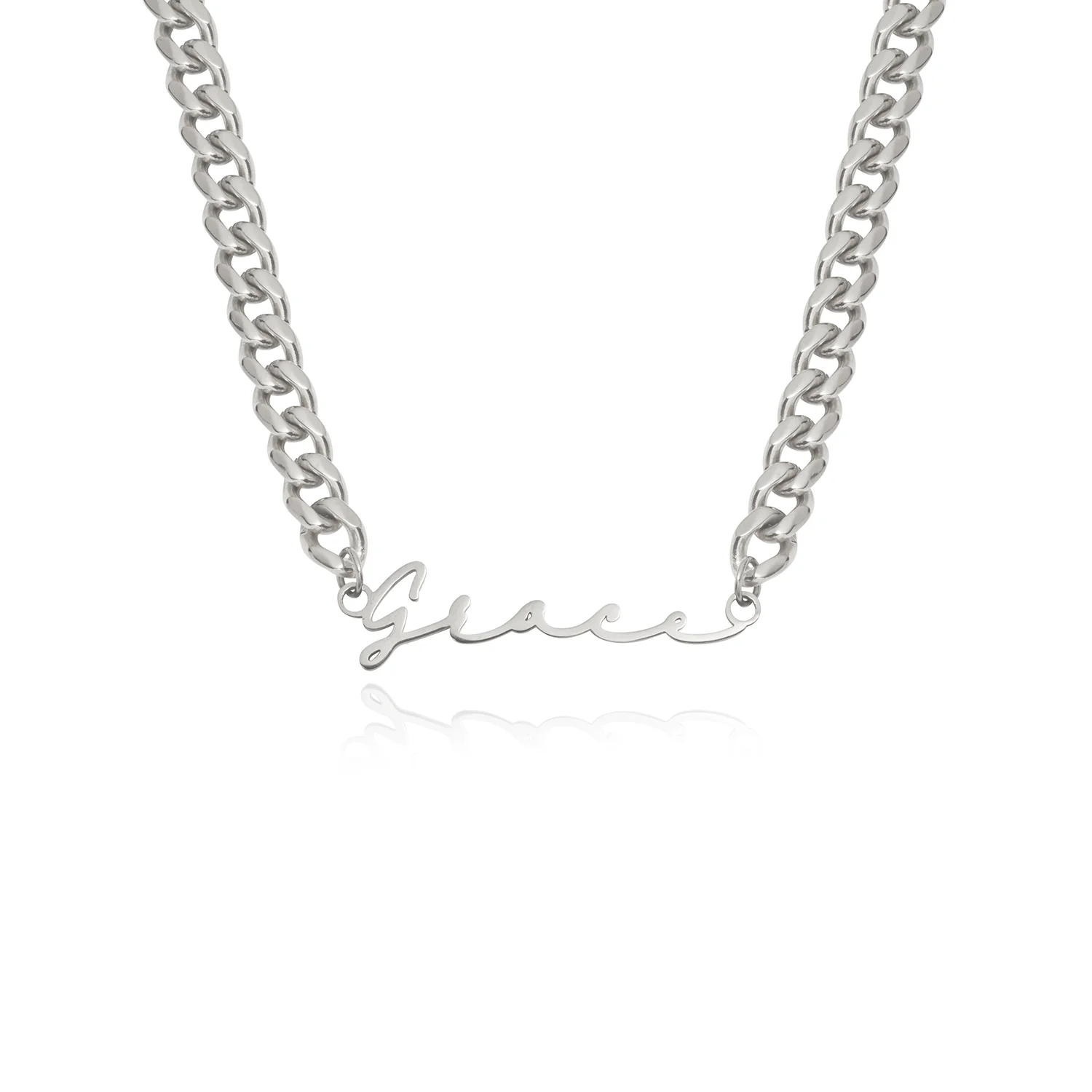 Signature Name Necklace (Silver) - Image 25