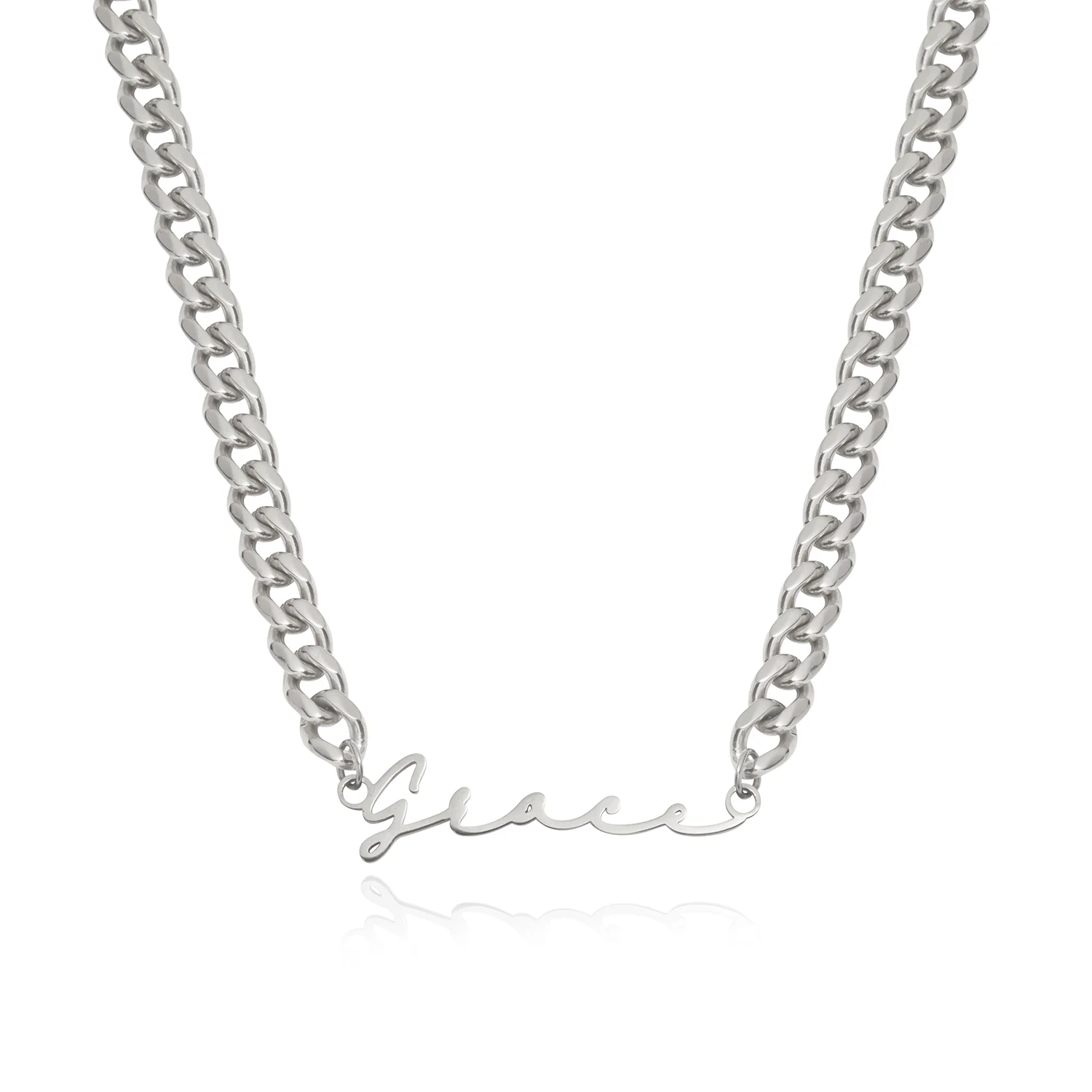 Signature Name Necklace (Silver) - Image 27