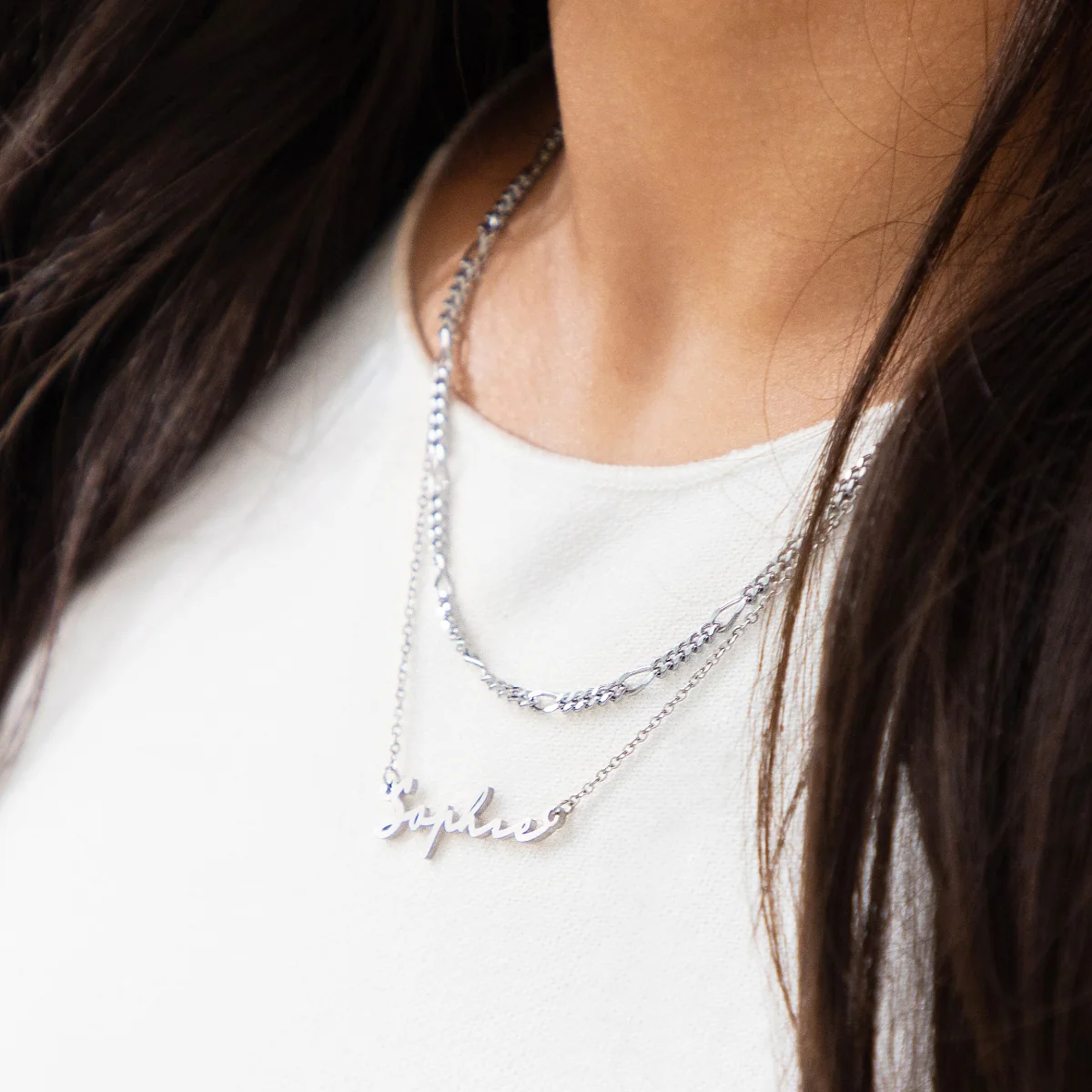 Signature Name Necklace (Silver) - Image 3