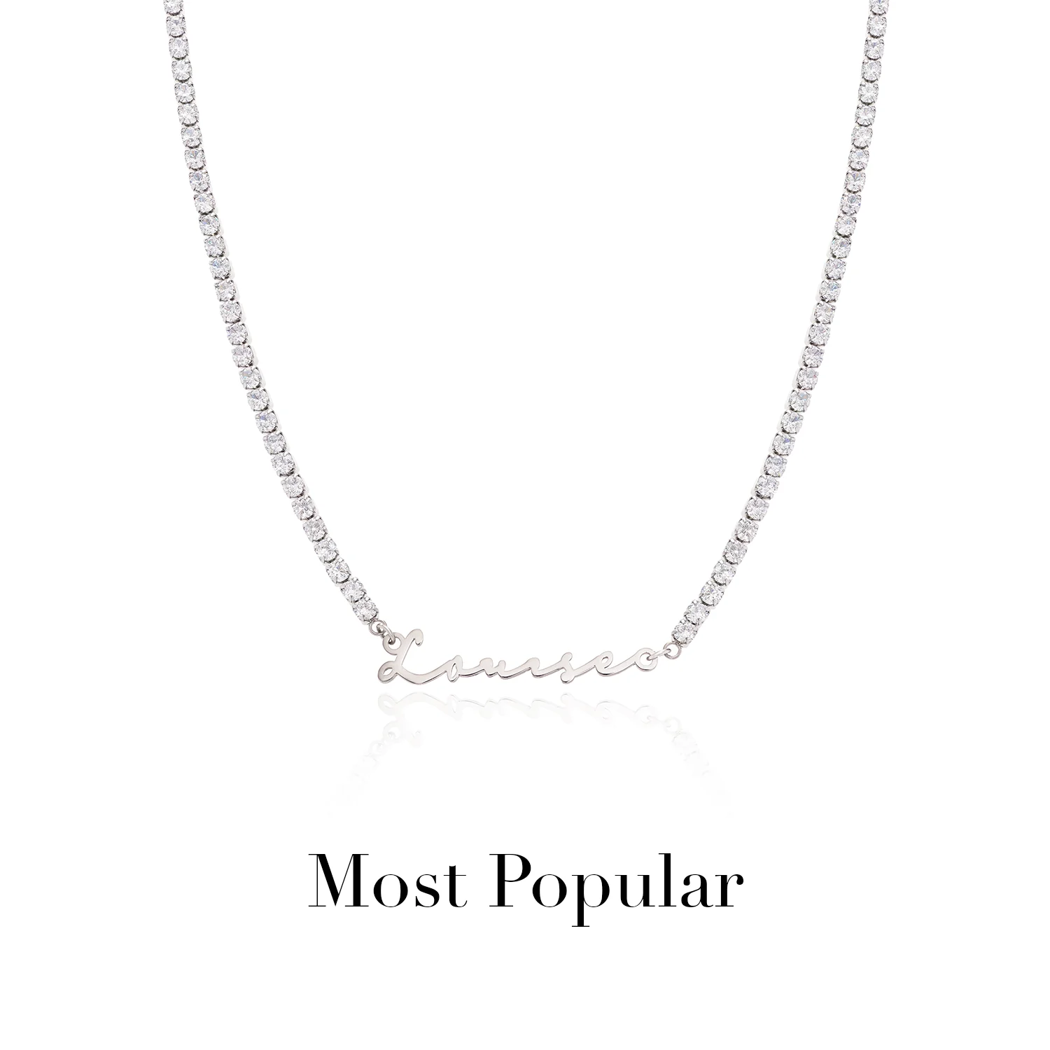 Signature Name Necklace (Silver) - Image 36